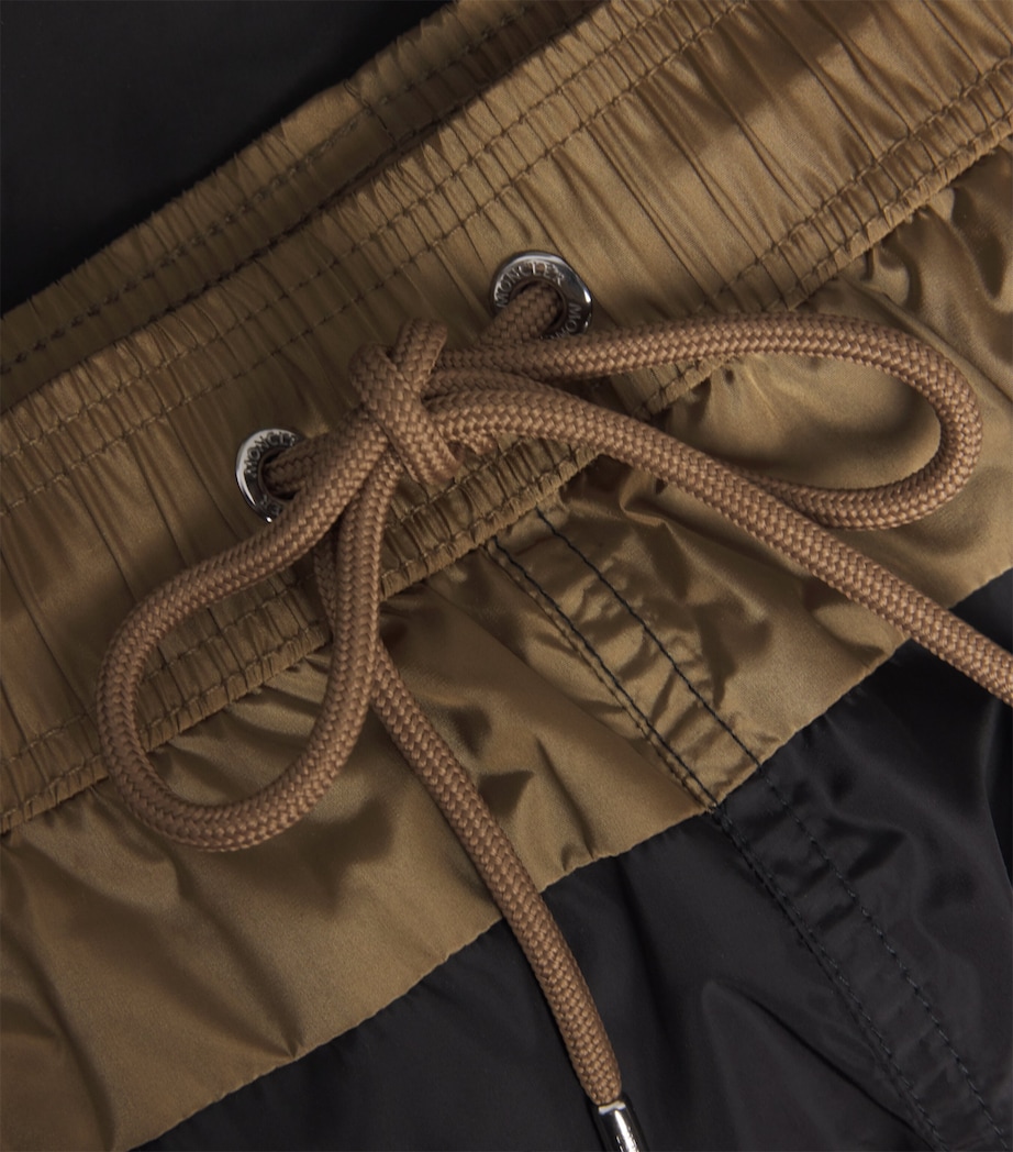 Moncler Mens Logo Contrast Panel Swim Shorts Image 6