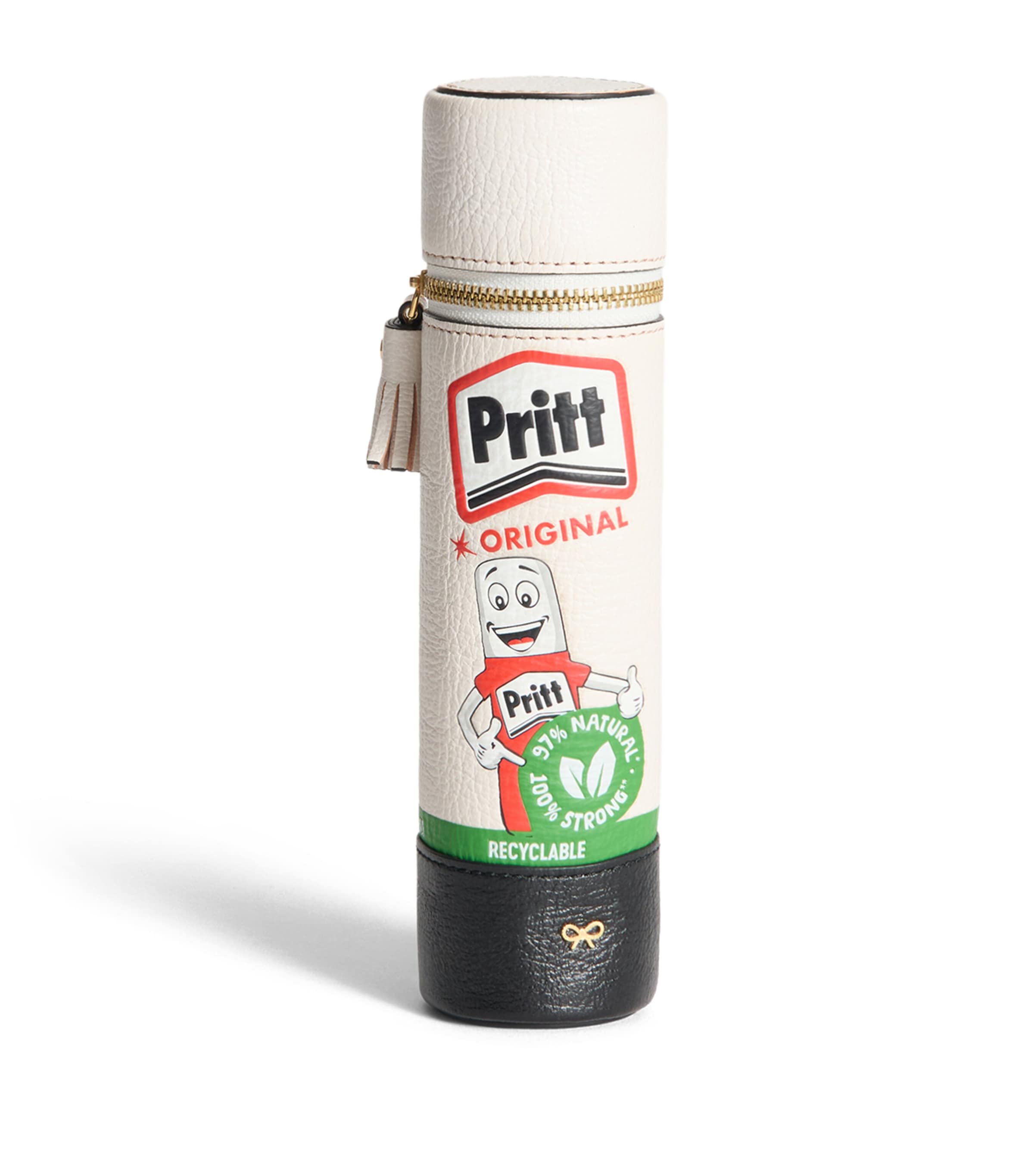 Leather Pritt Stick Pencil Case OPTIC WHITE Image 1