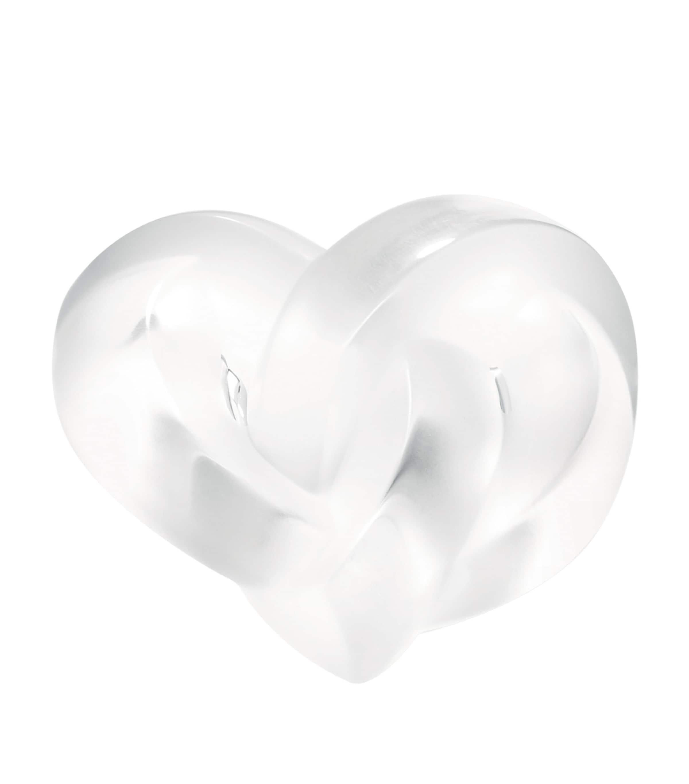 Lalique Clear Heart Paperweight