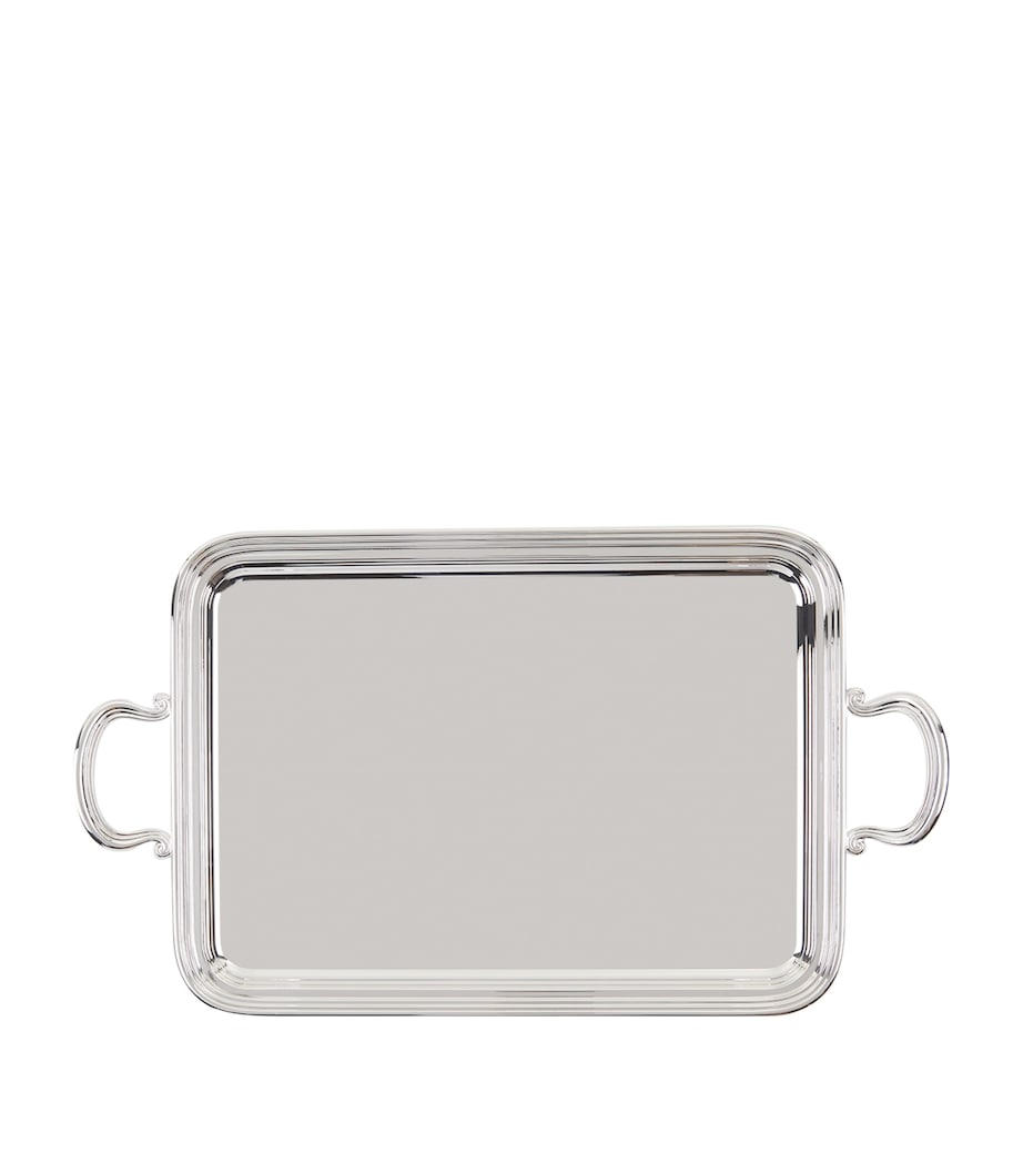 Silver-Plated English Tray With Handles (41cm x 30cm) SILVER Image 3