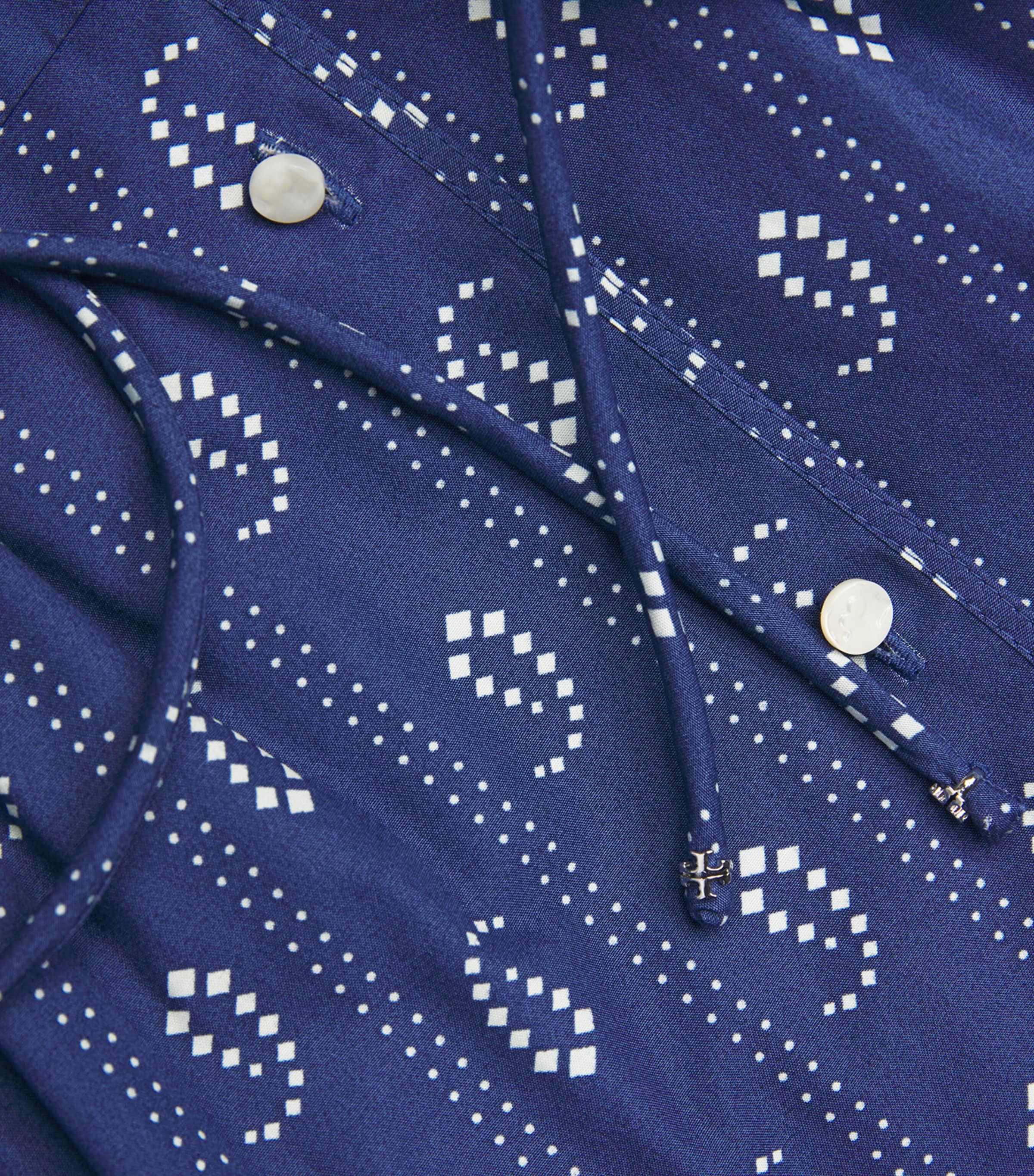 Cotton Paisley Midi Shirt Dress 401 BLUE PAISLEY Image 5