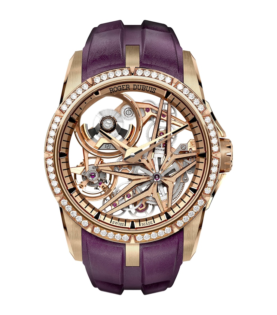 Roger Dubuis EON Gold and Diamond Excalibur Monobalancier Watch 42mm Gold Image 1