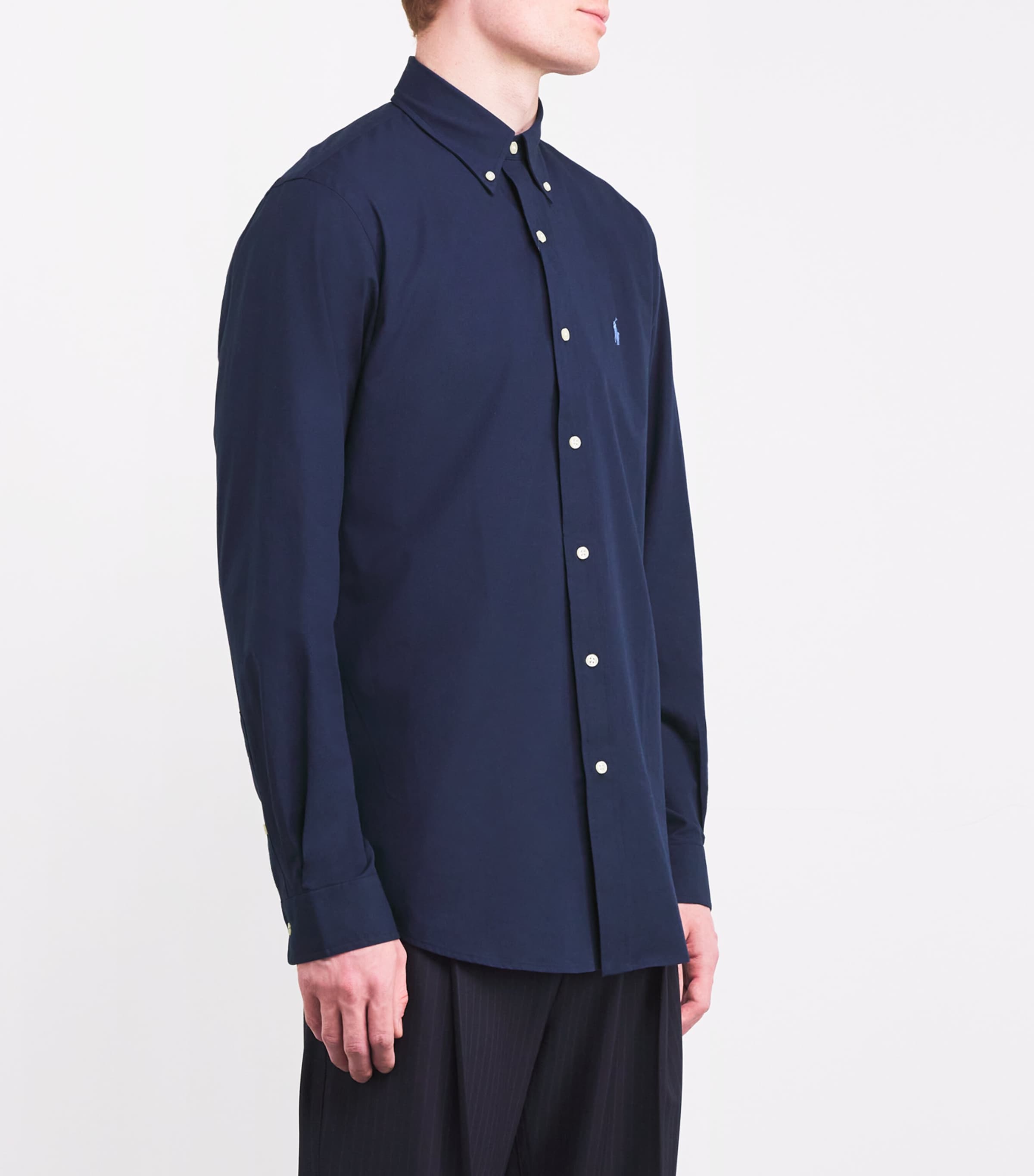 Stretch-Cotton Custom Fit Shirt NEWPORT NAVY Image 3