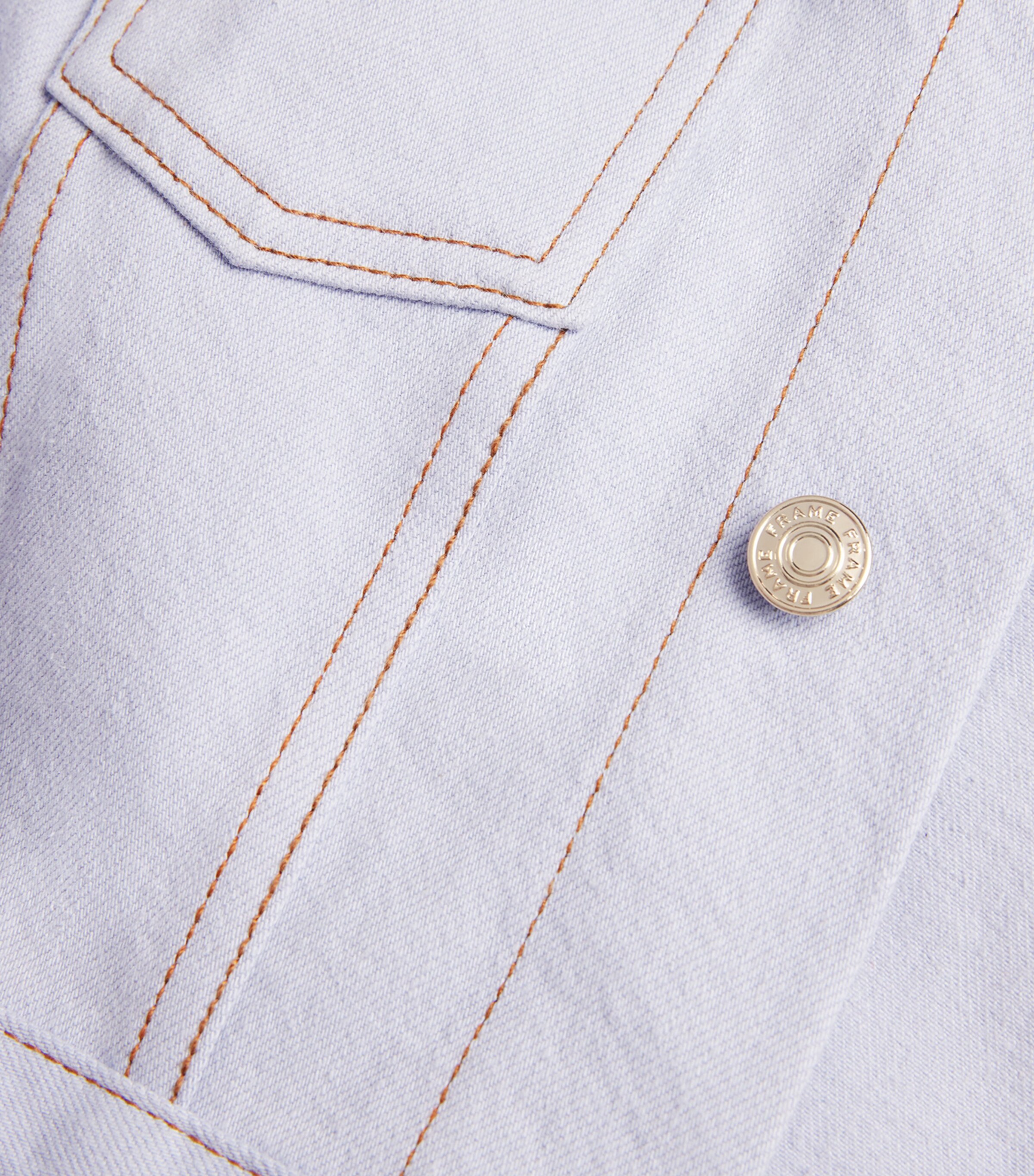 x Carolina Herrera Tailored Denim Jacket CELESTE Image 5