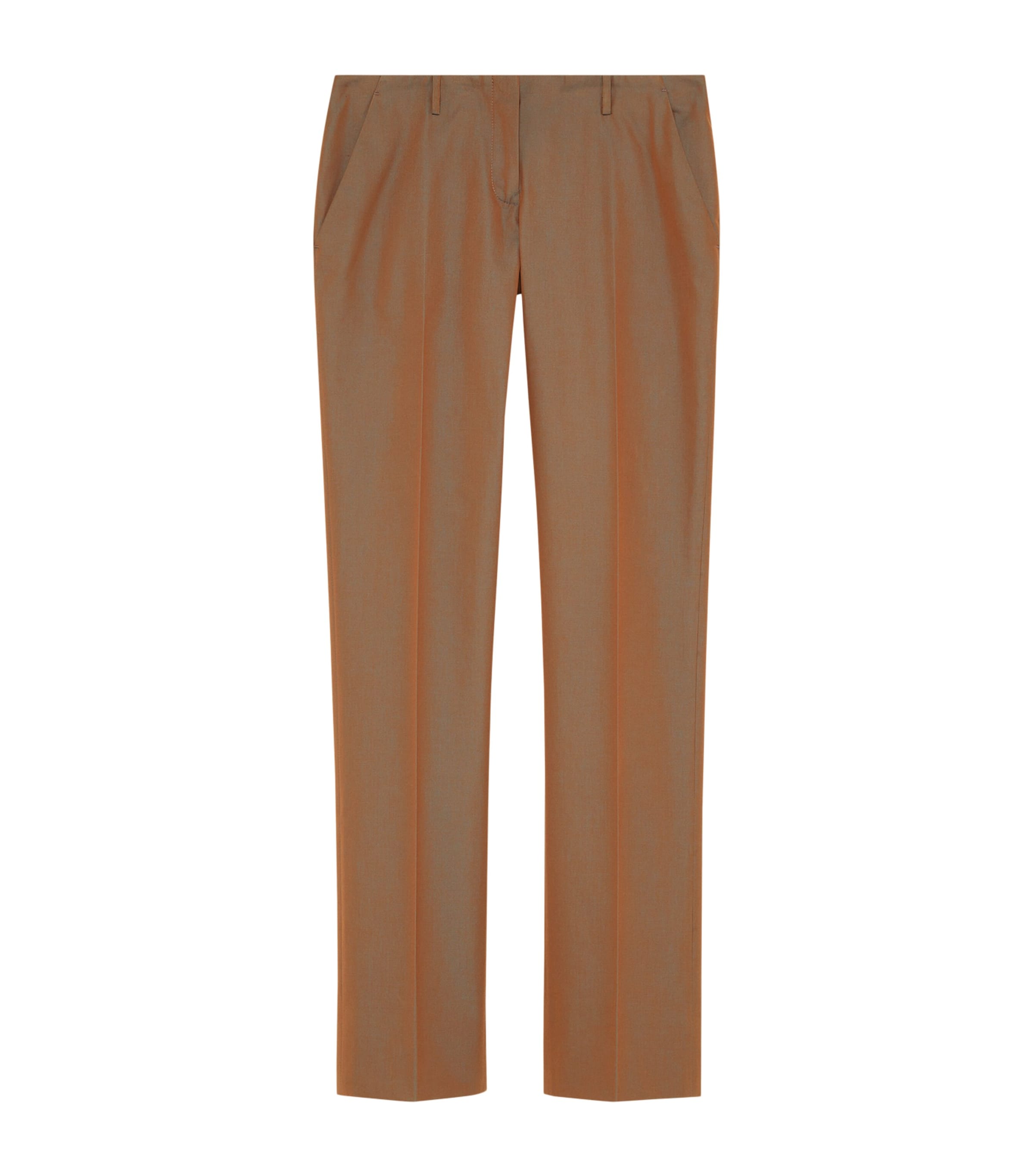 McQueen Womens Iridescent Bumster Trousers Image 1
