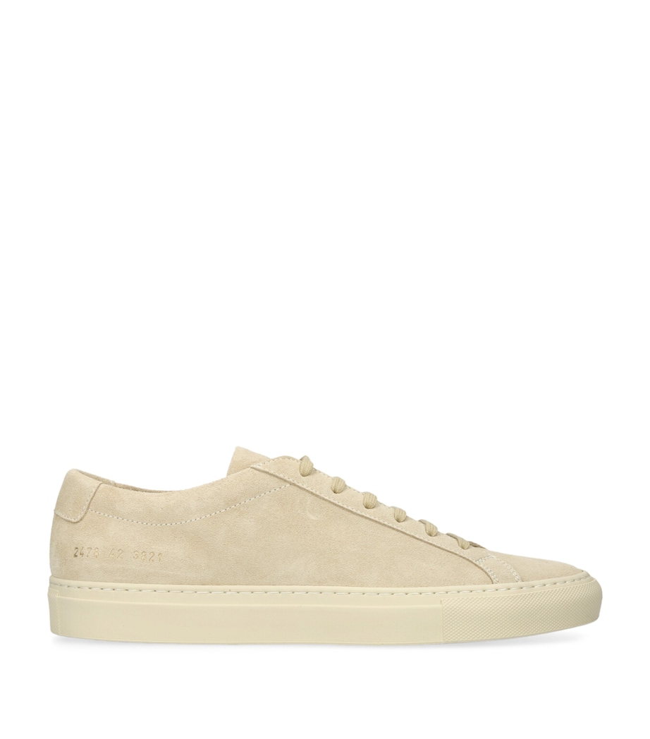 Common Projects Suede Achilles 2.0 Sneakers Cream Image 1