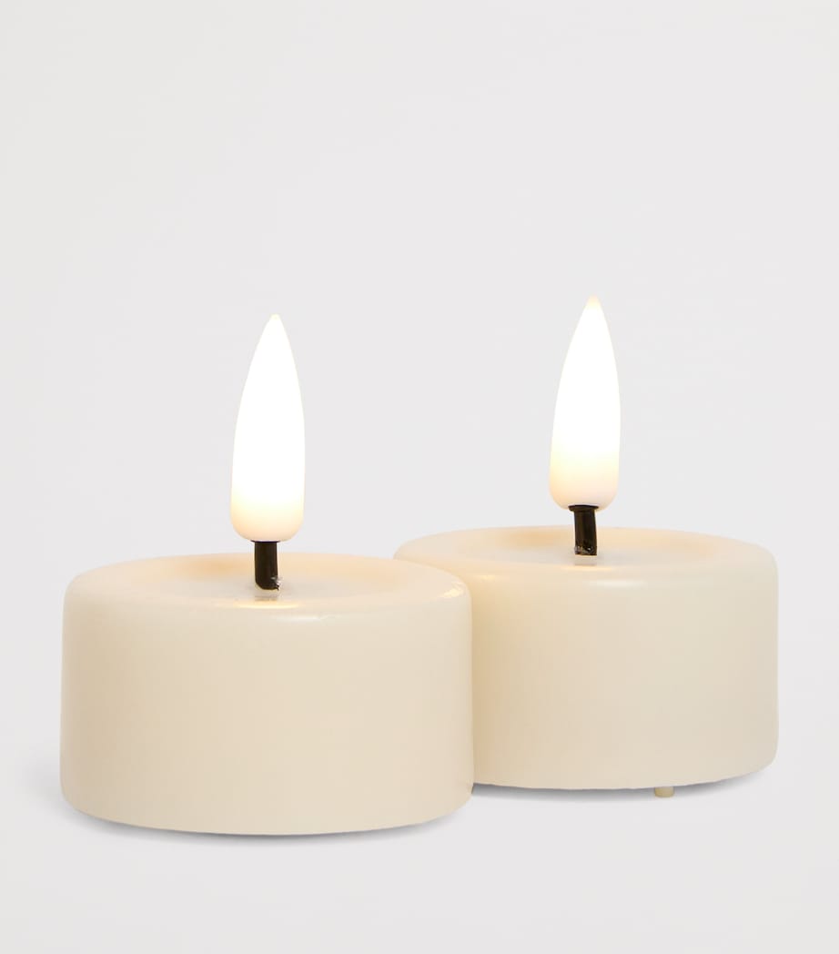 Deluxe Homeart LED Tealight Candles (Set of 2) Cream Image 2