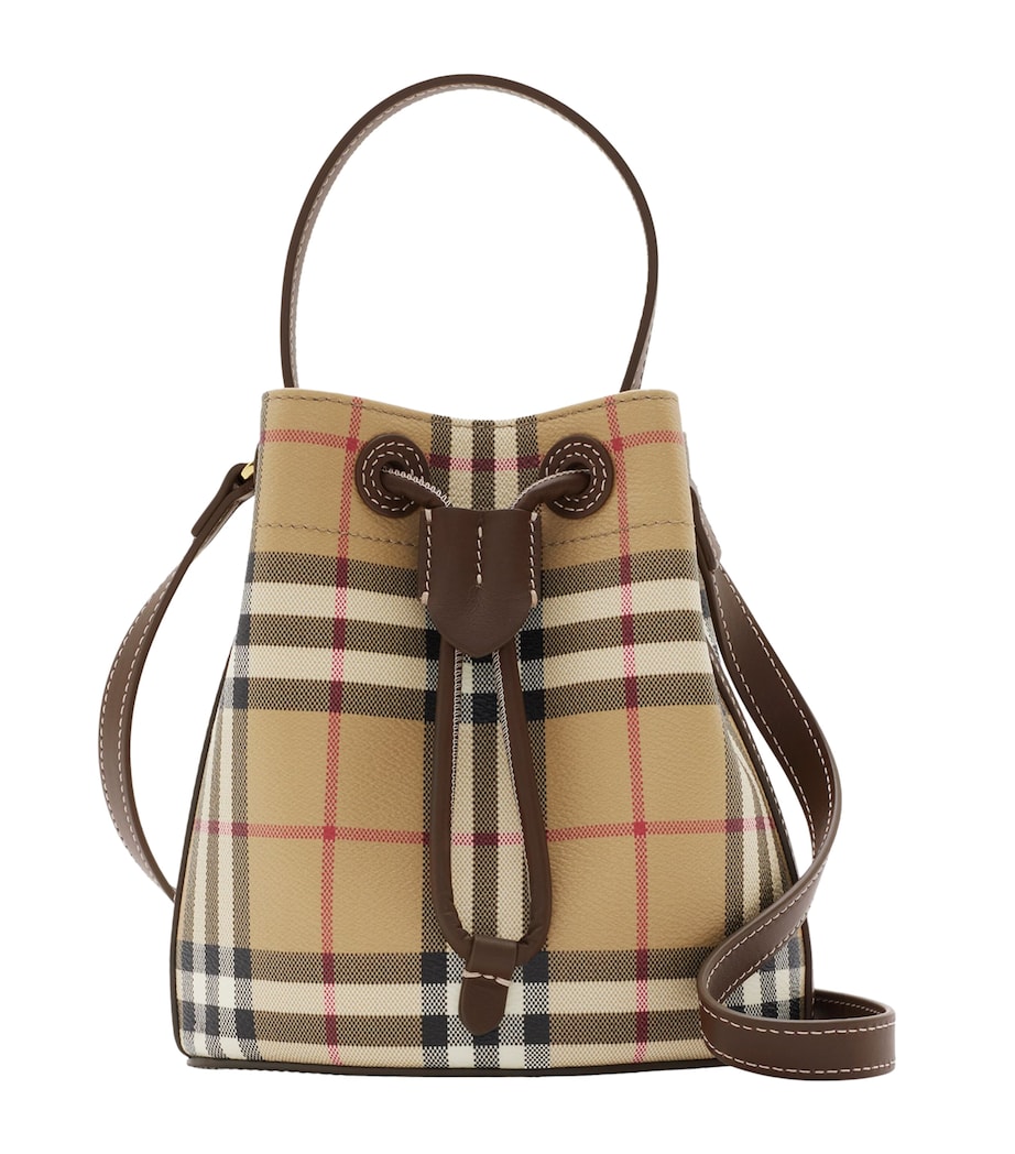Mini Check Bucket Bag VNTG CHK/MILITARY Image 1
