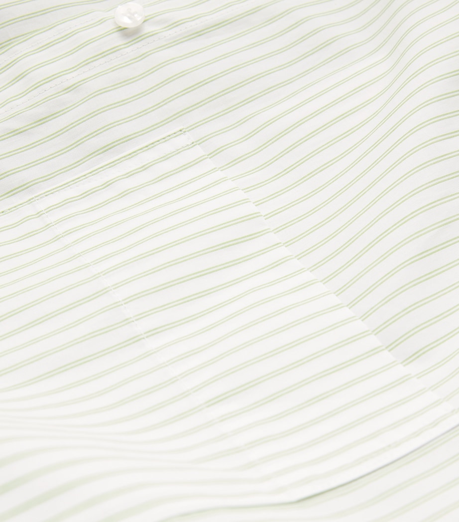 Organic Cotton Derris Shirt QG5 TWIN STRIPE Image 5