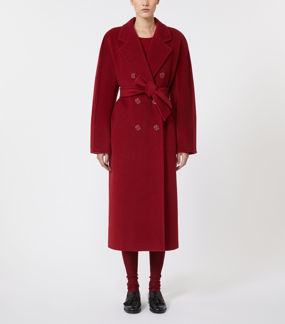 Virgin Wool-Cashmere Overcoat DARK RED Image 2