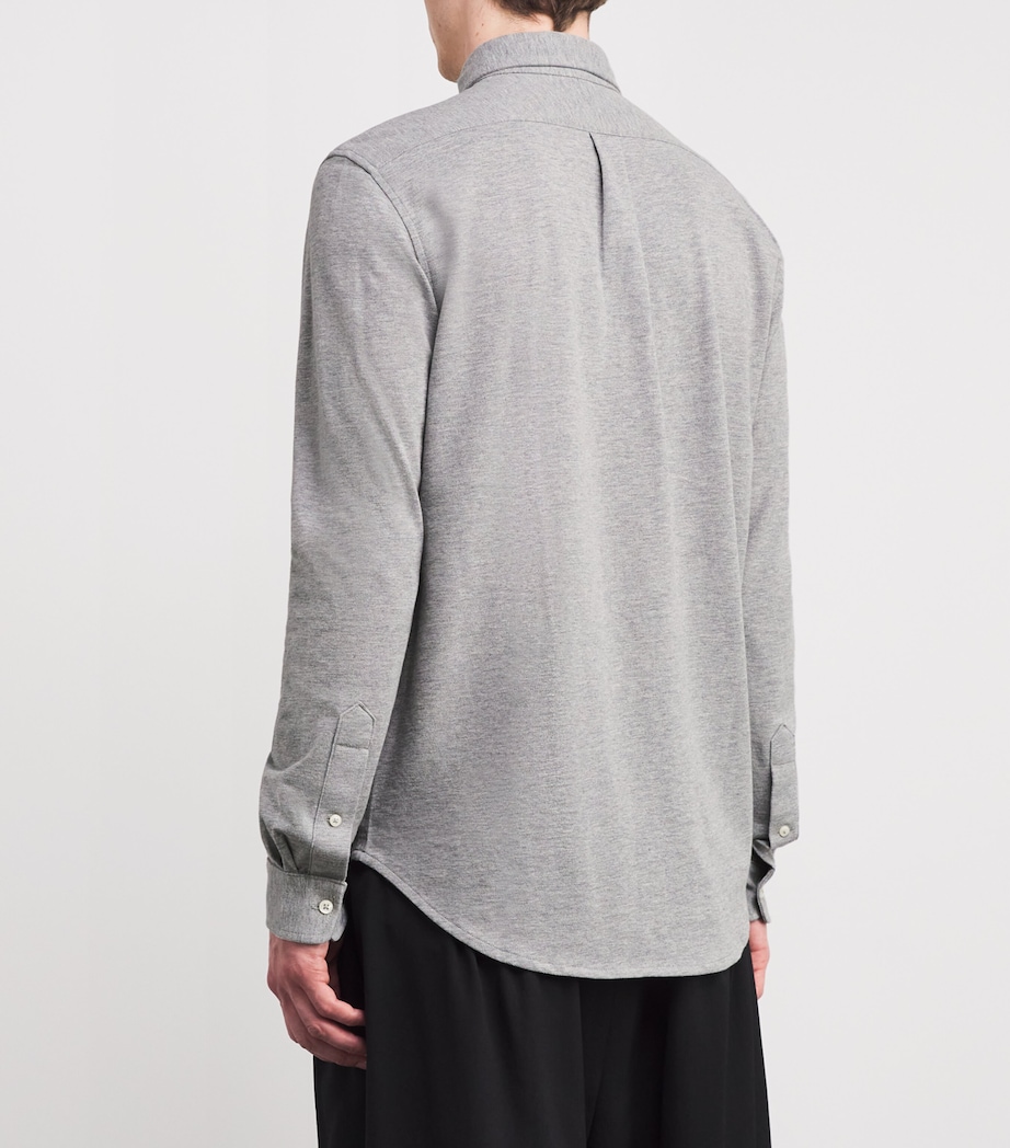 Cotton Oxford Shirt 020GREY Image 4