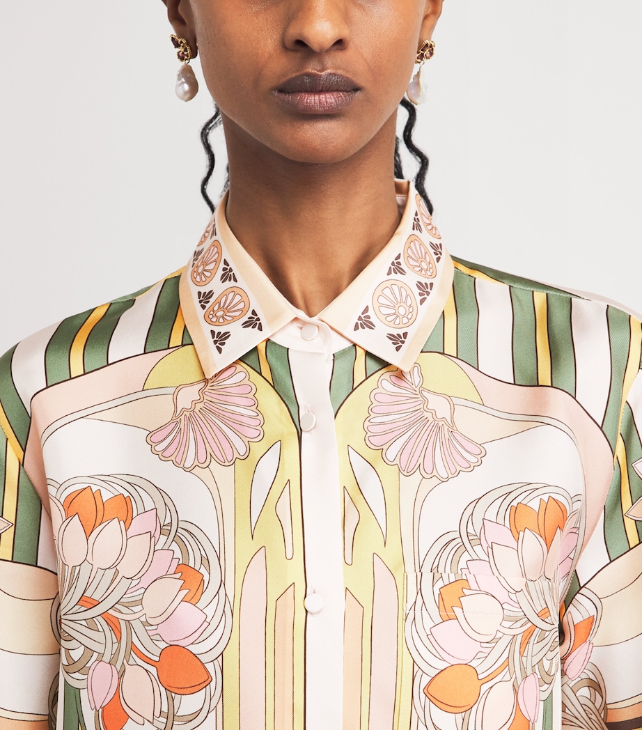 La Doublej Womens Silk Tulip Boy Shirt Tulip Placee Image 3