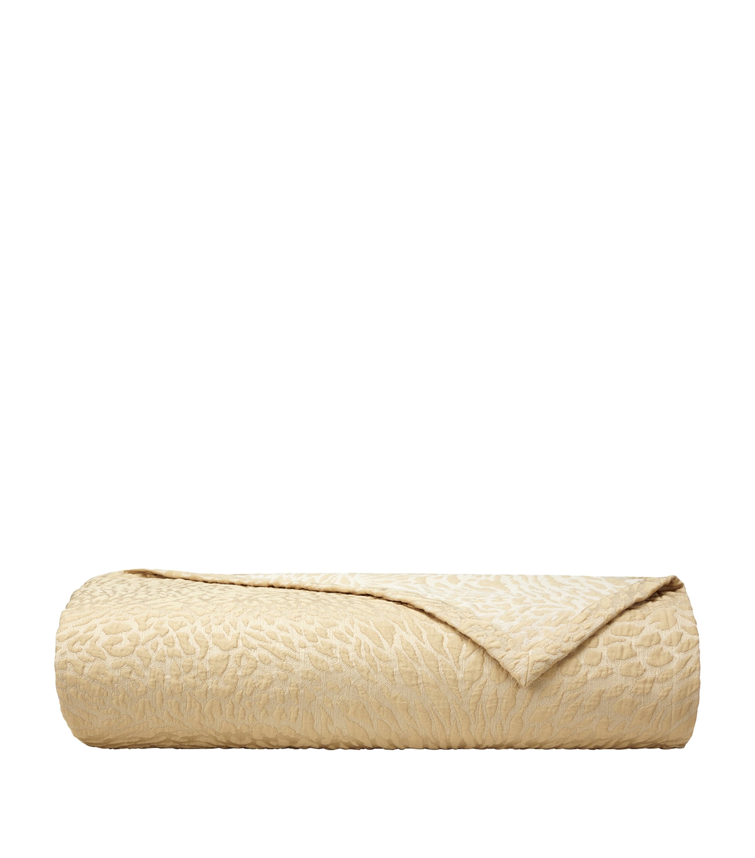 Yves Delorme Souvenir Double Bedcover (250cm x 250cm) Dune Image 2