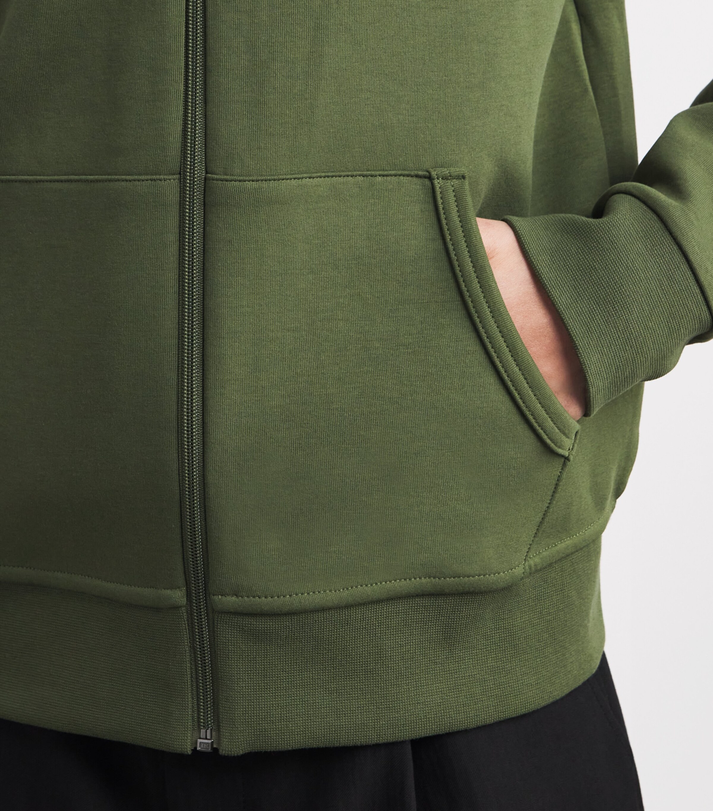 Cotton-Blend Logo Zip-Up Hoodie SUPPLY OLIVE/C1730 Image 6