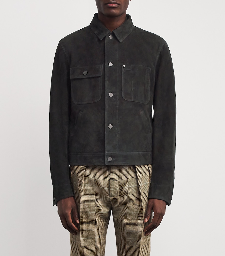Suede Ryder Jacket POLO BLACK Image 3