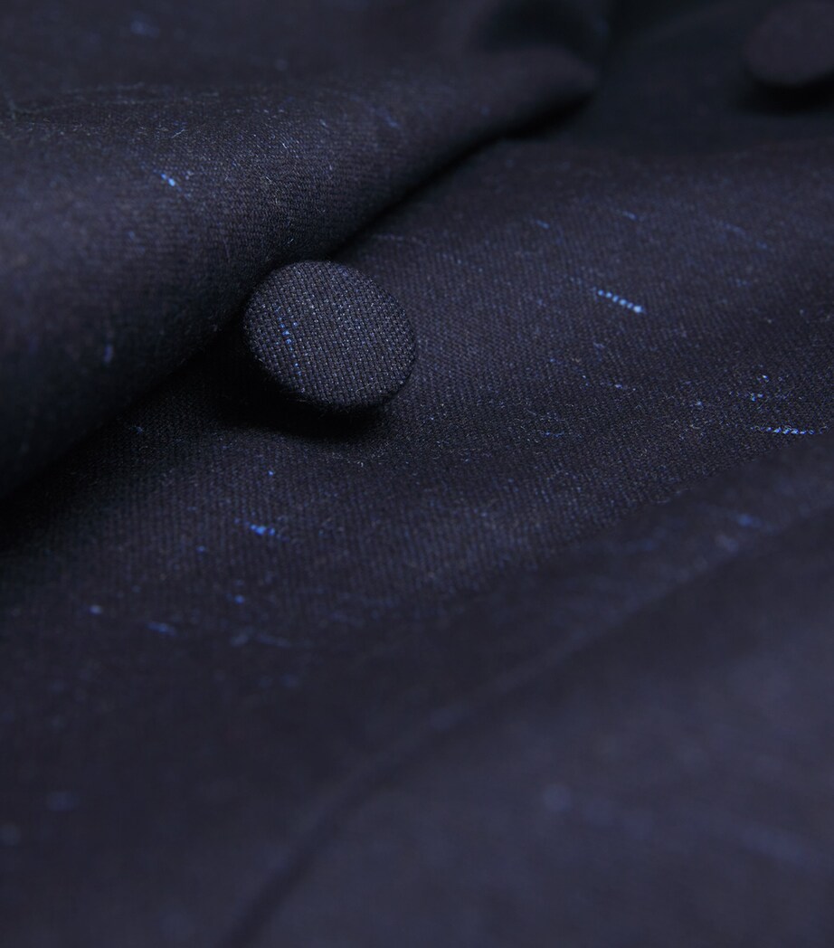 Wool-Blend Blazer DRK NAVY W LGHT BLUE Image 5