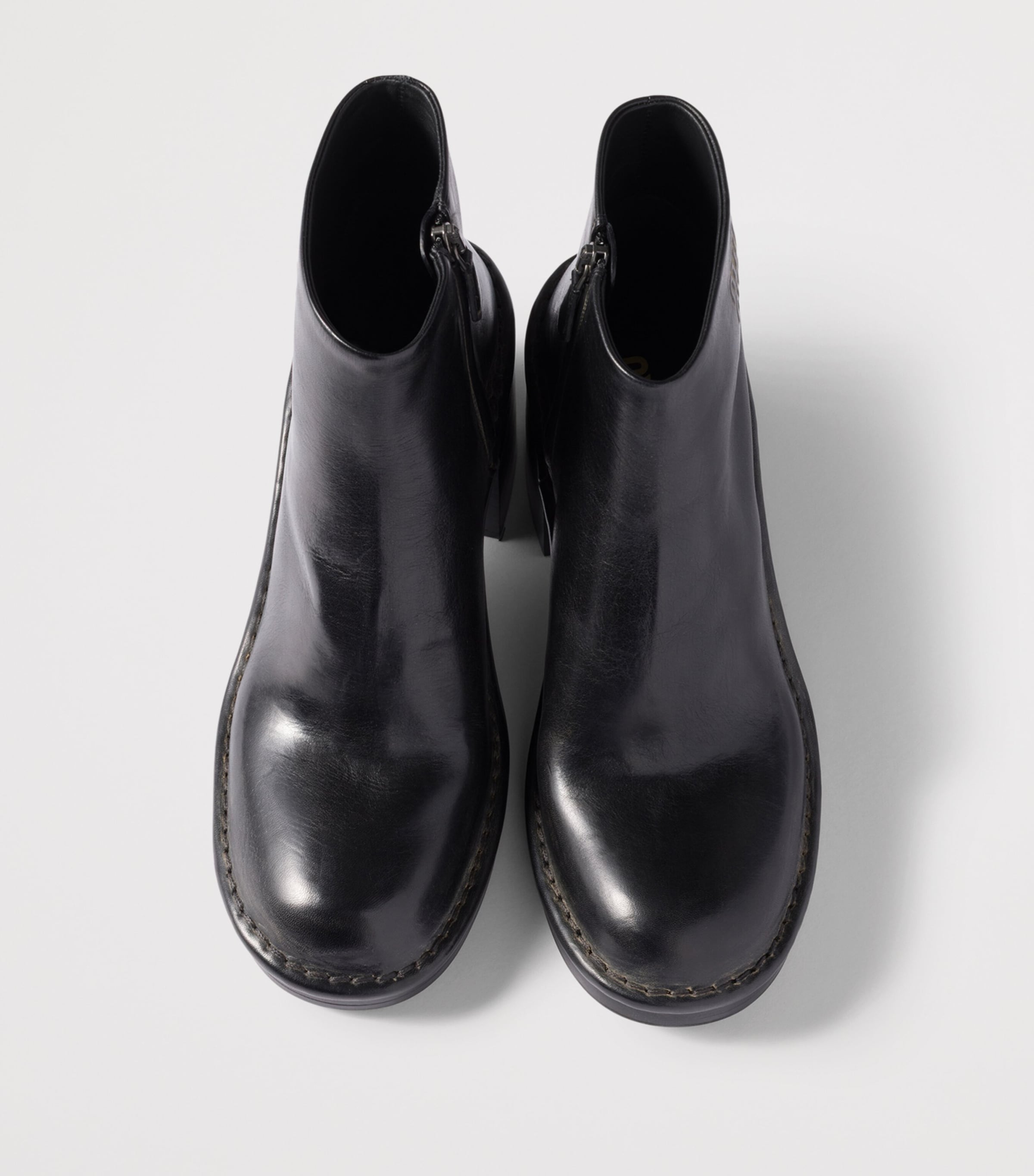 Leather Heeled Ankle Boots 70 F0002 Image 4