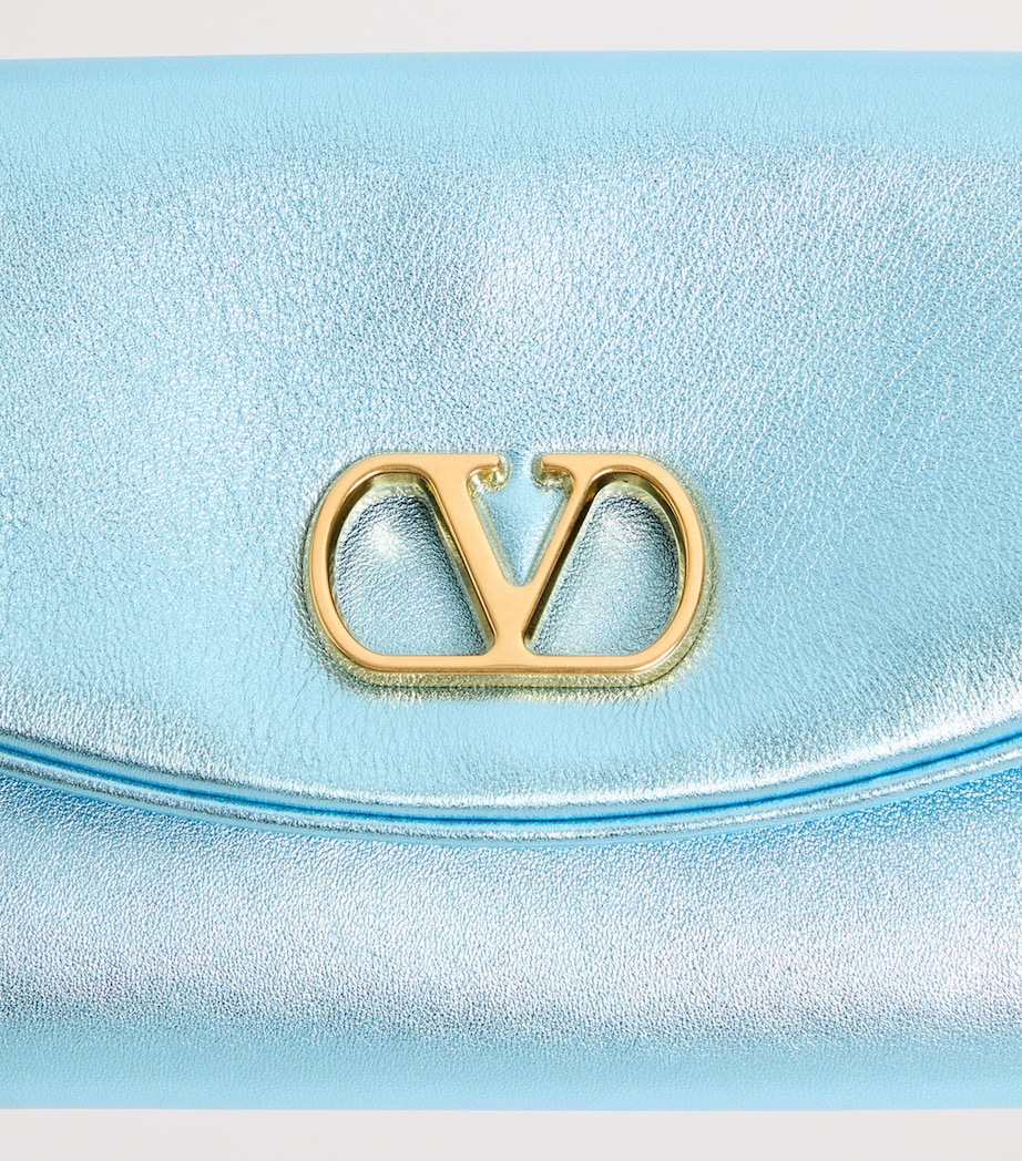 Small Leather DeVain Shoulder Bag E08 Image 8