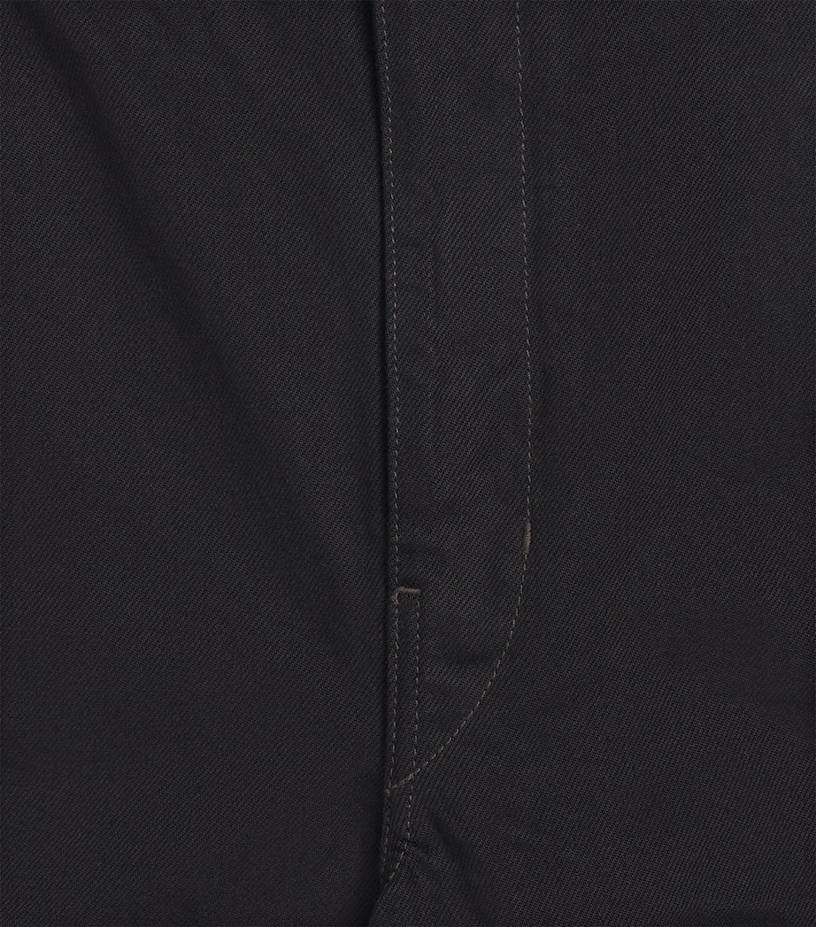 Cotton Twisted-Seam Belted Trousers BLACK BK999 Image 5