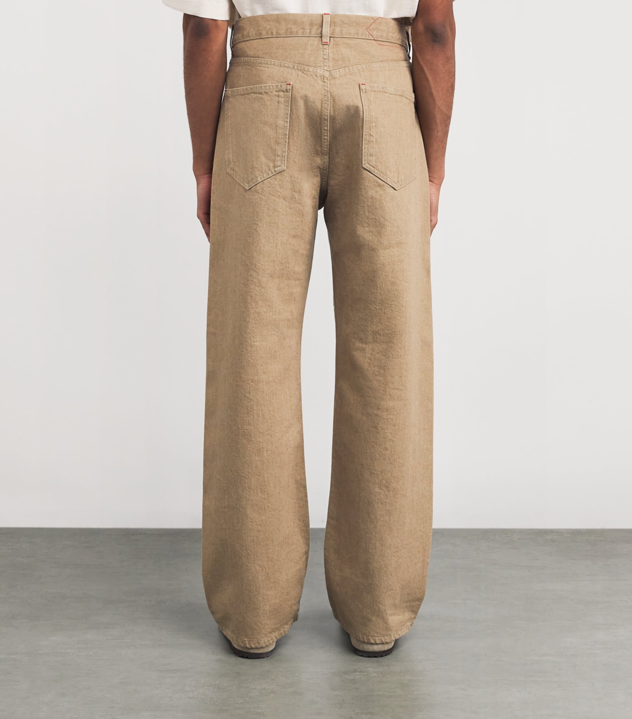 Straight Jeans BEIGE-150 Image 4