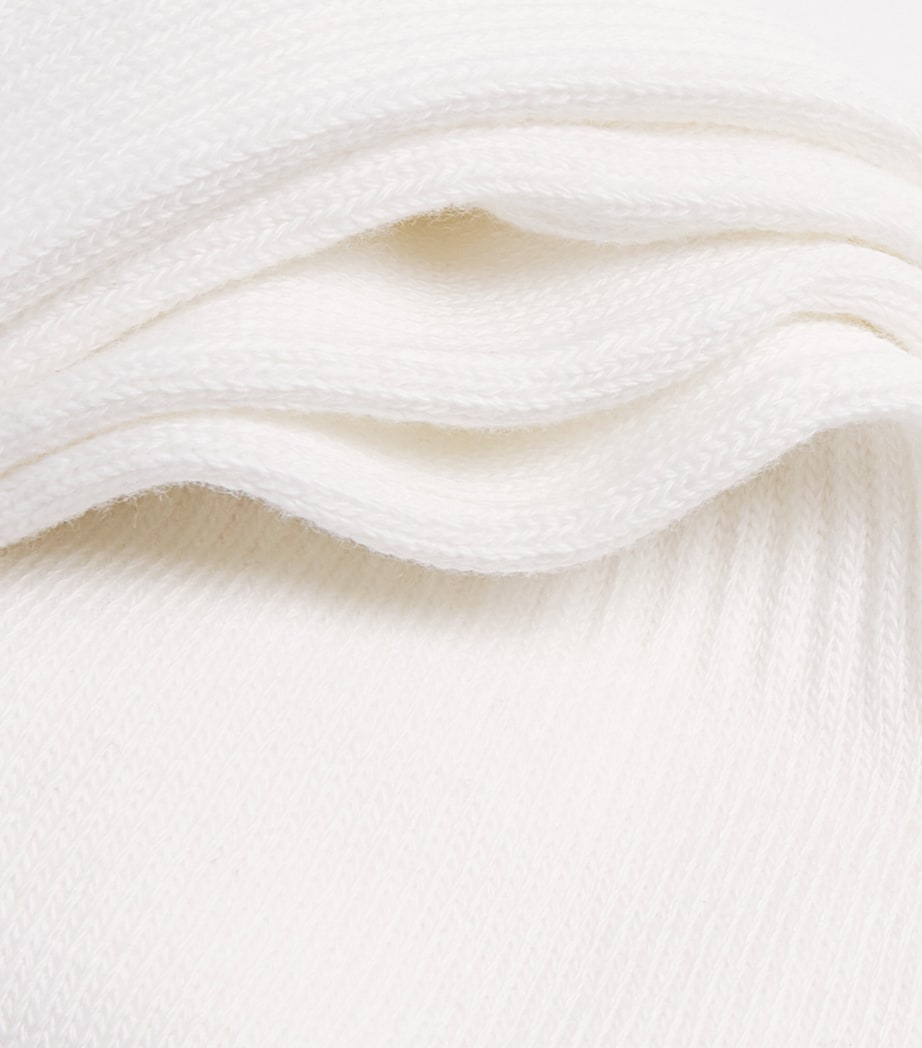 Cotton-Blend Twin Tipped Tennis Socks 608NAVY Image 2