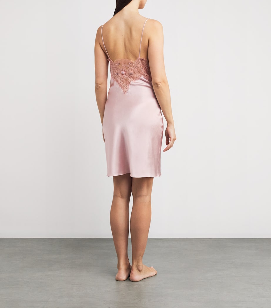 Silk Embellished Slip Dress PALE PINK/PALE Image 3