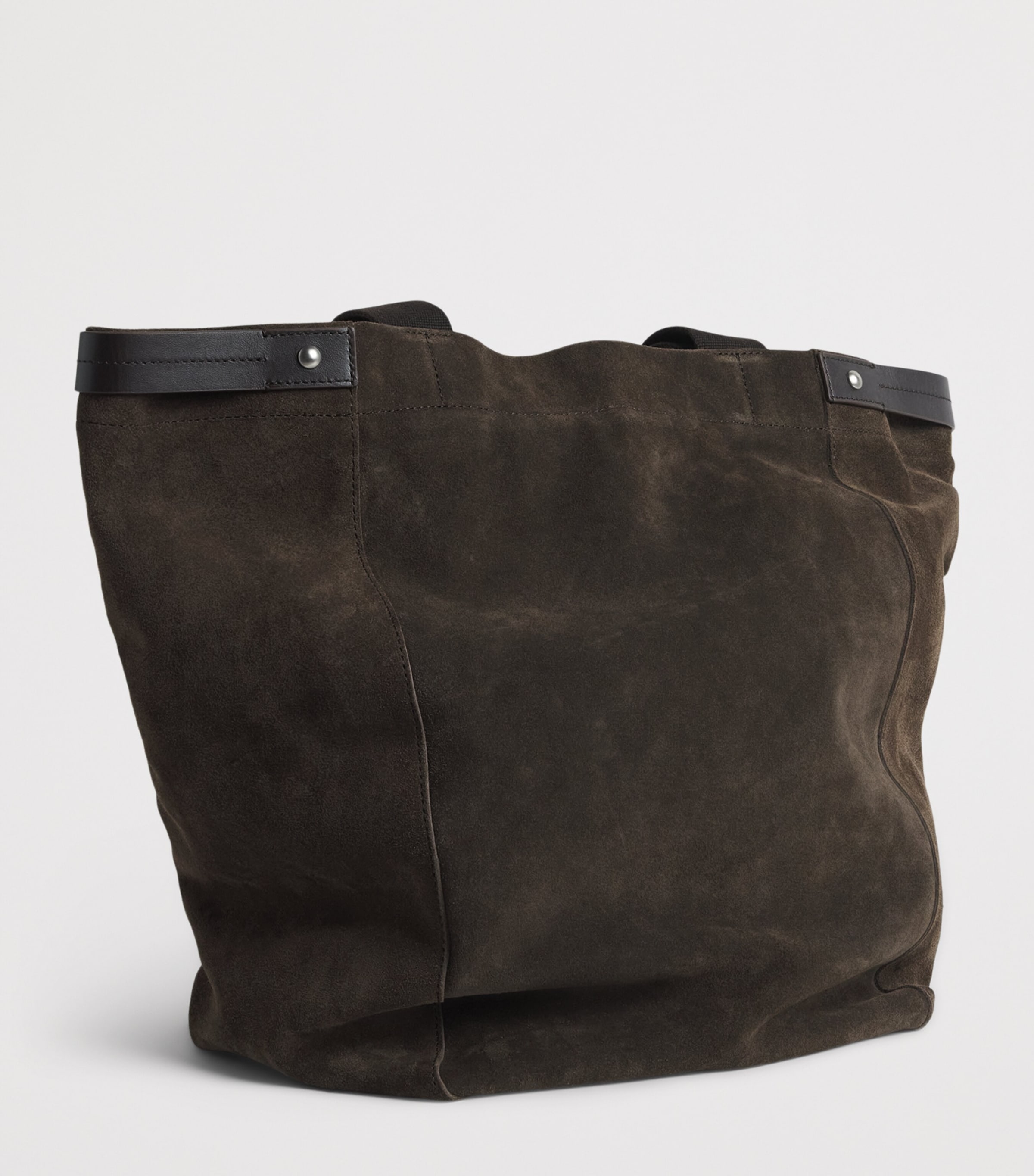 NN.07 Suede Tote Bag Deep Truffle Image 3