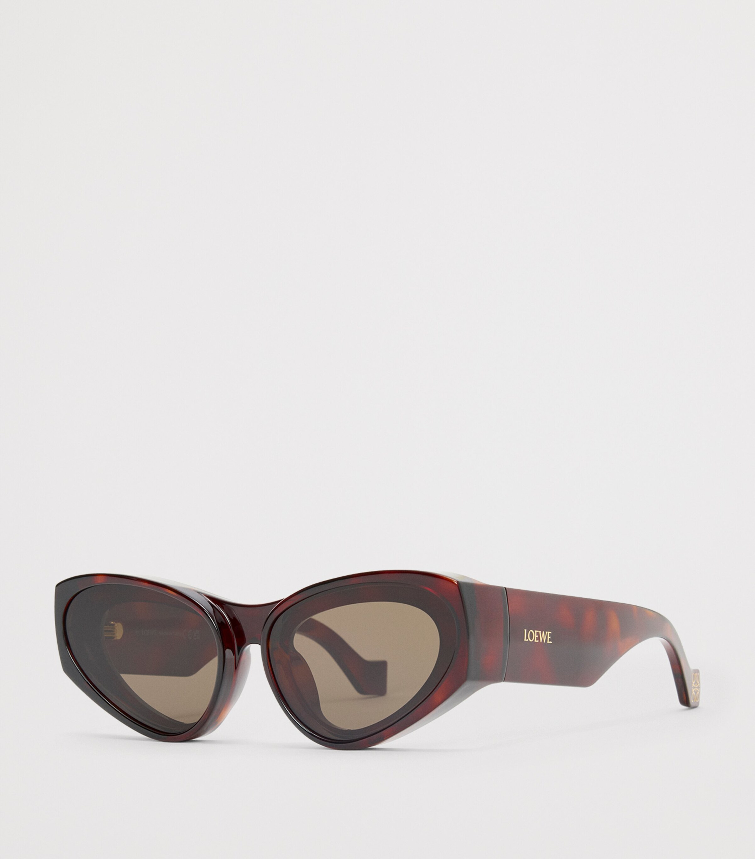 LOEWE x Paula's Ibiza Front Lenses Cat Eye Sunglasses Havana Image 2