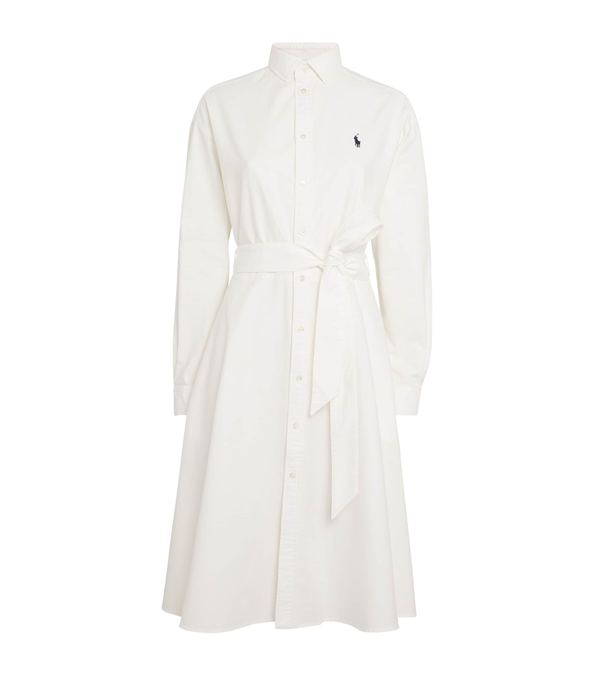 Polo Ralph Lauren X Wimbledon Shirt Dress In White