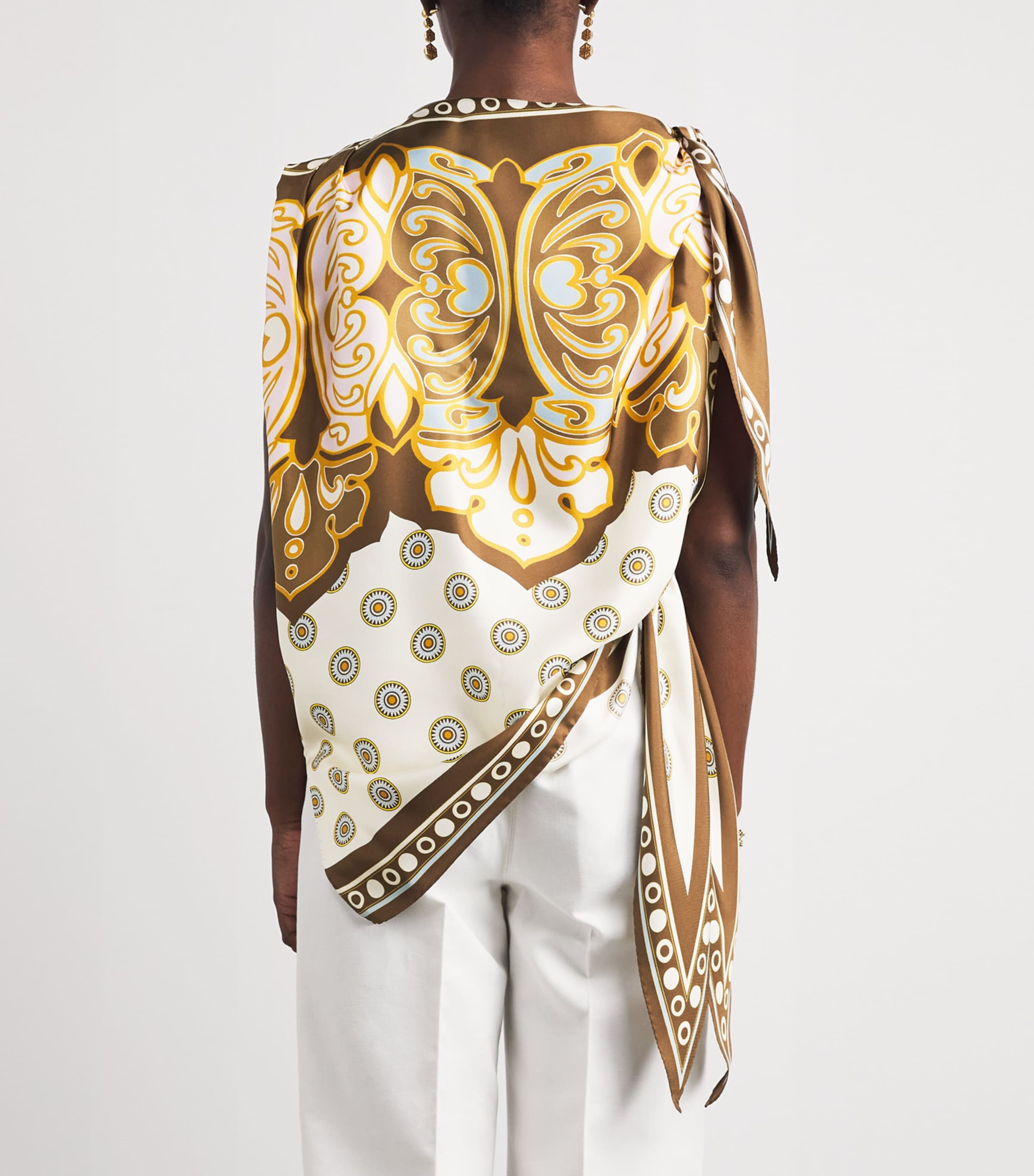 La Doublej Womens Silk Foulard Top Cocoon Image 5
