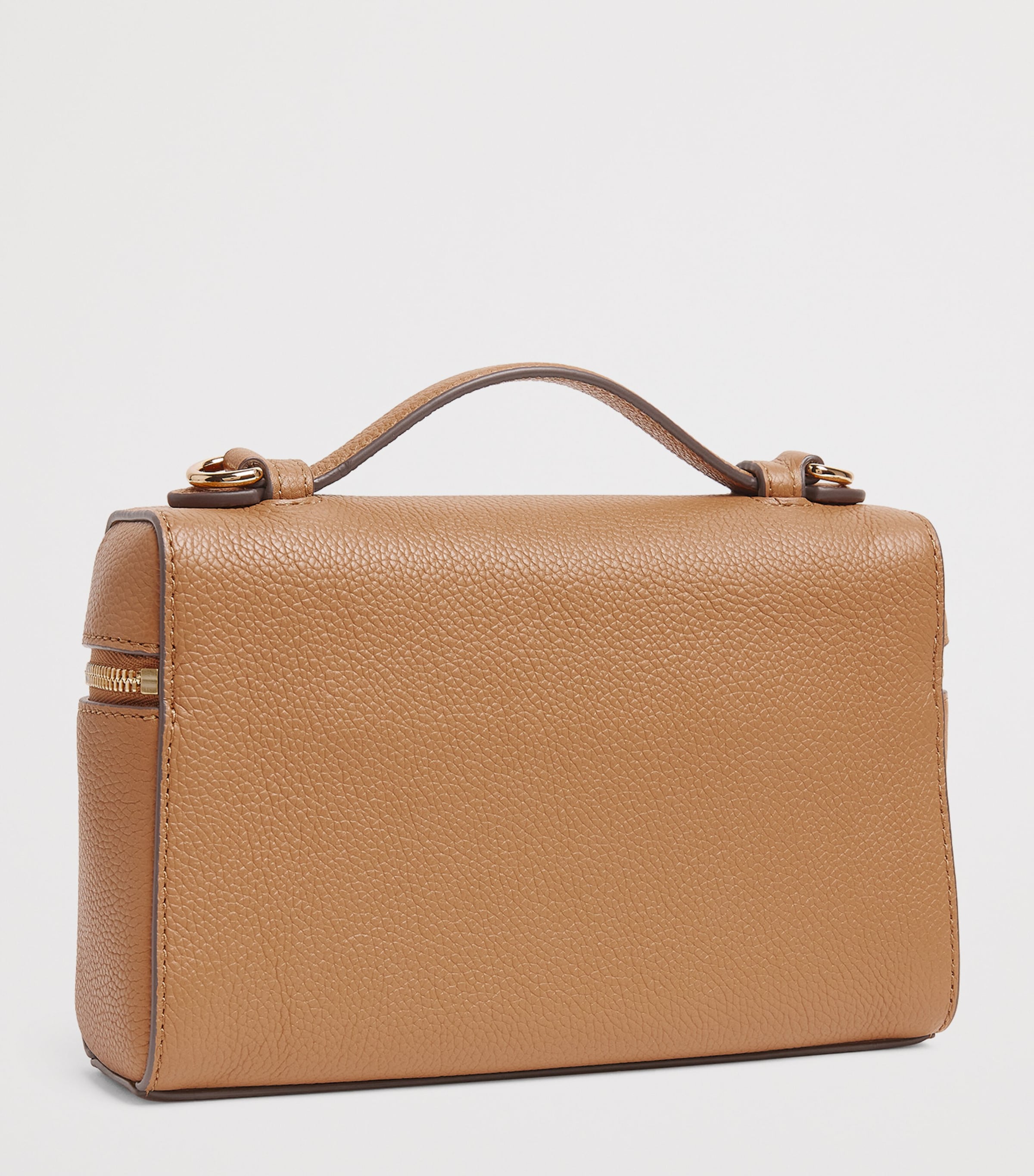 Leather Romy Slim Top-Handle Bag TIRAMISU Image 3