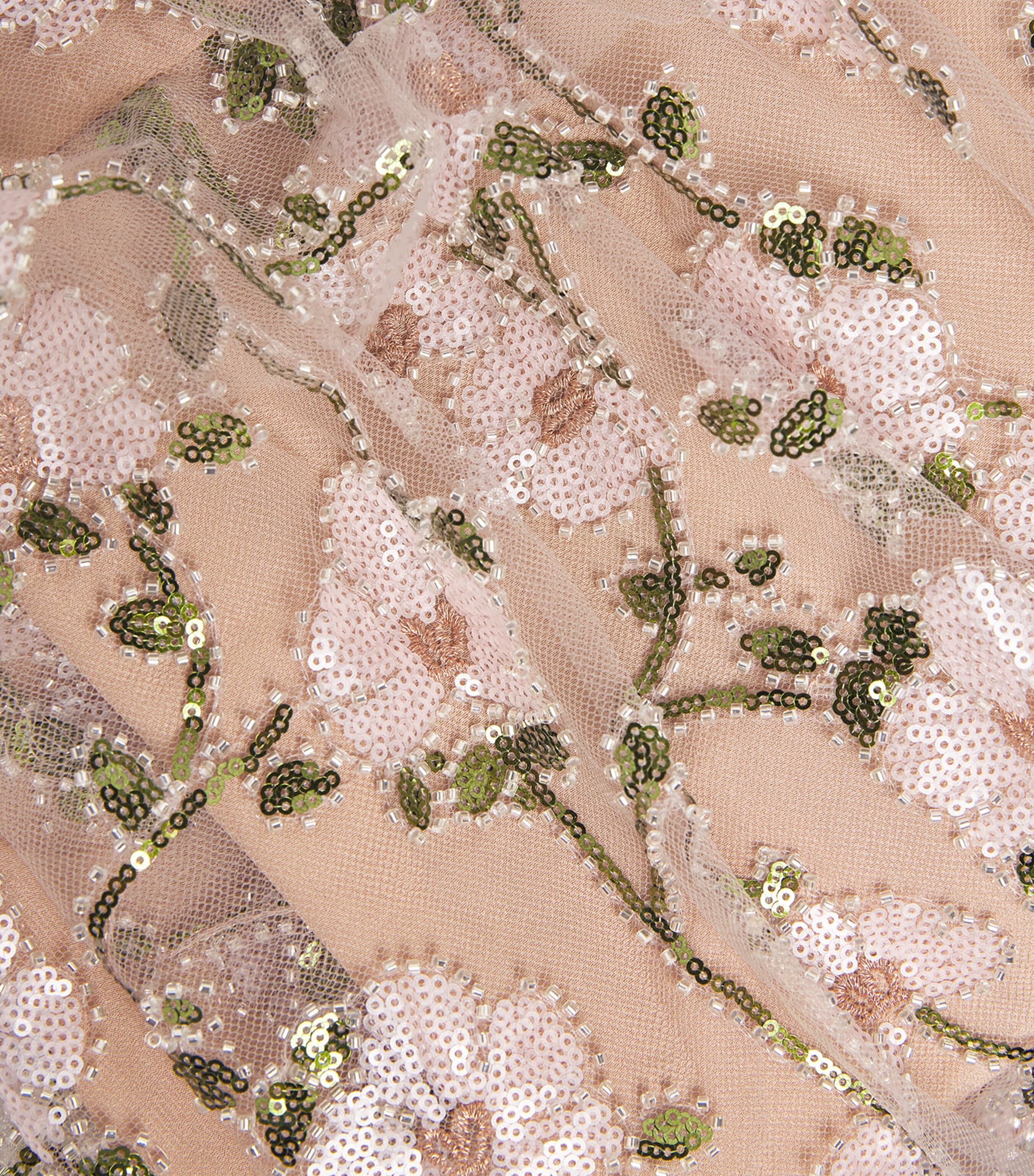 Self-Portrait Womens Sequin-Embellished Tiered Midi Dress Pink Image 6