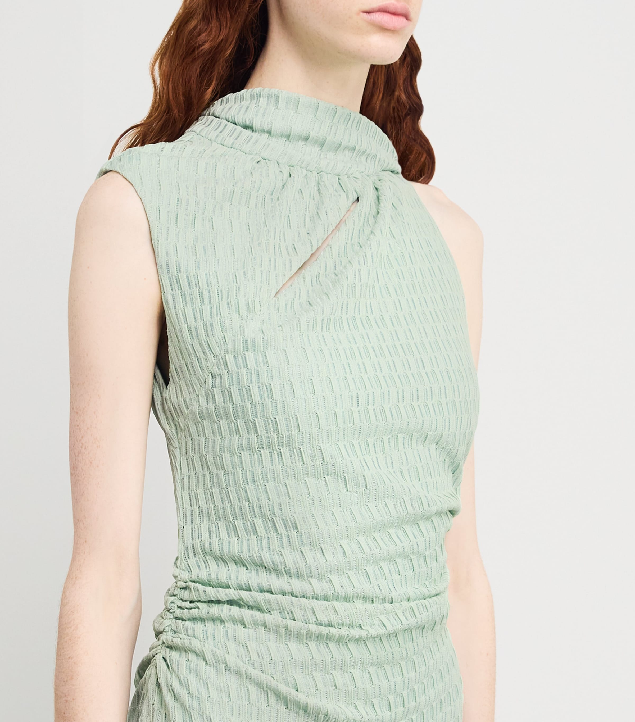 marcs green dress Marc Cain Soft Forest Green Silk shirt dress – Think Bubbles main image 0