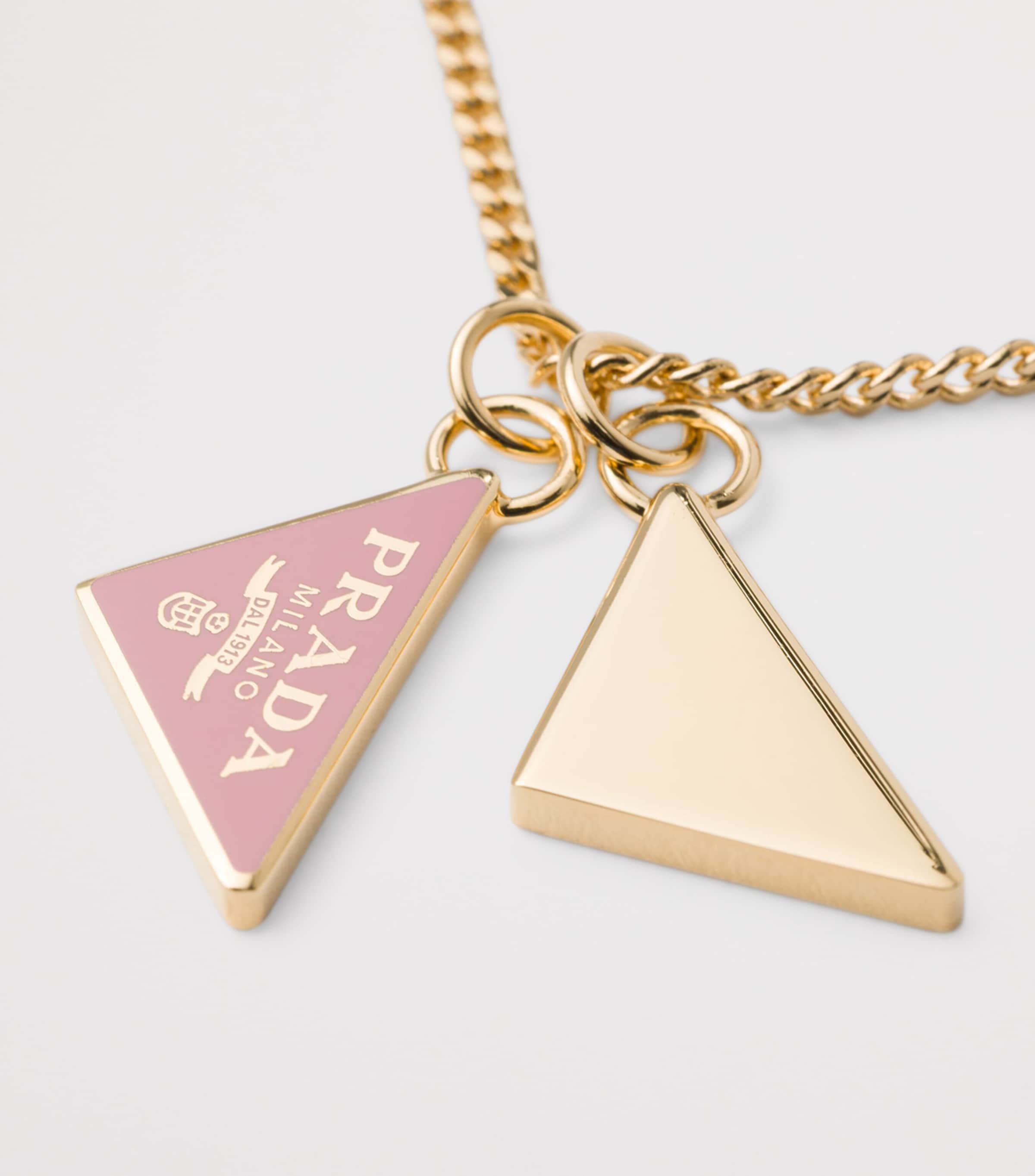 Prada Triangle Logo Pendant Necklace Image 2