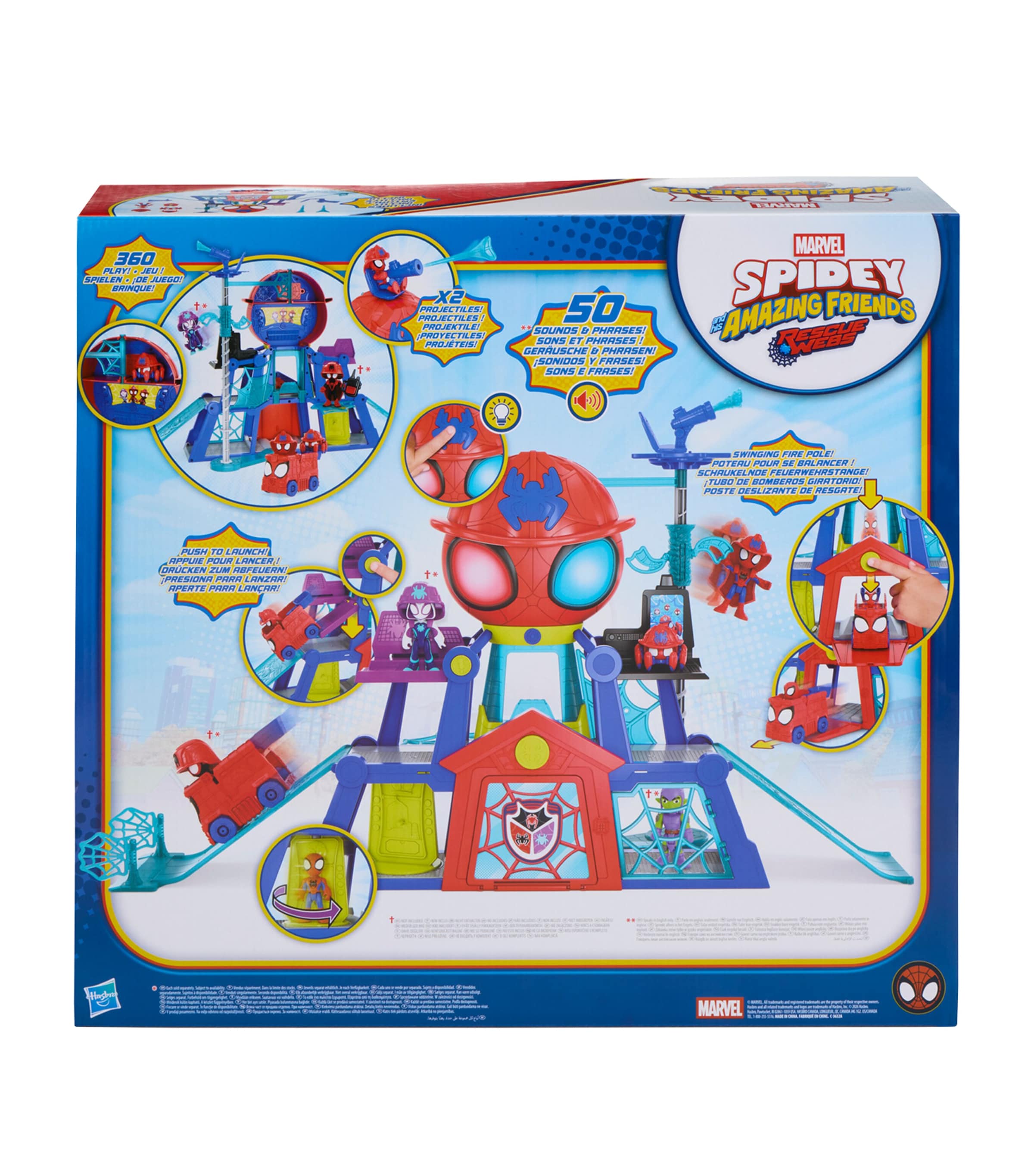 Marvel Spidey and his Amazing Friends Rescue-Webs Web-Quarters Playset Image 3