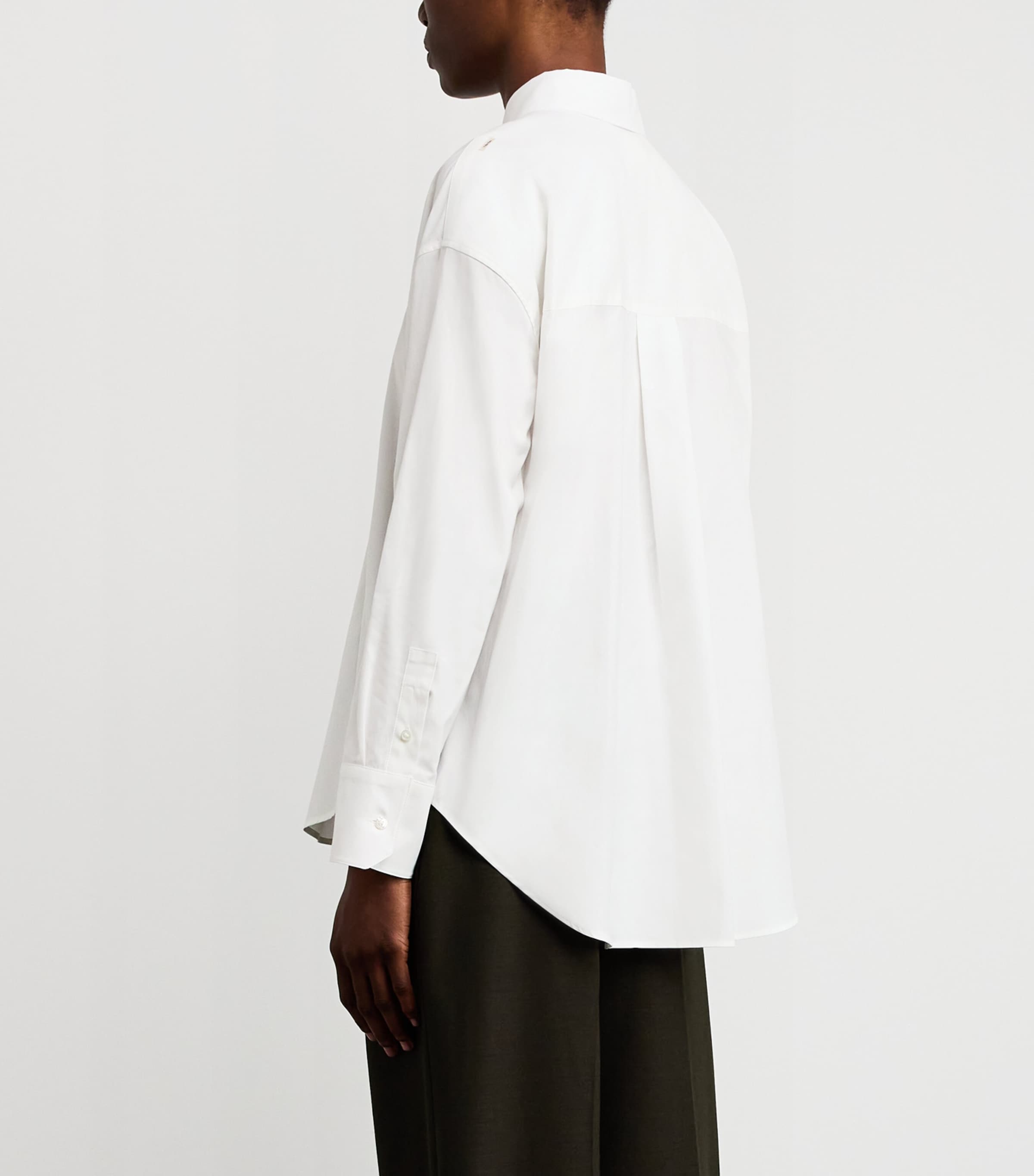 Cotton Oxford Shirt WHITE Image 4