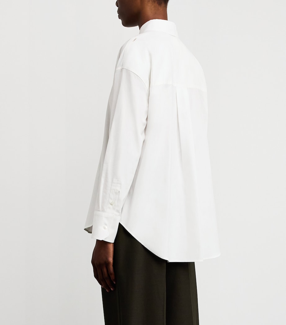 Cotton Oxford Shirt WHITE Image 4