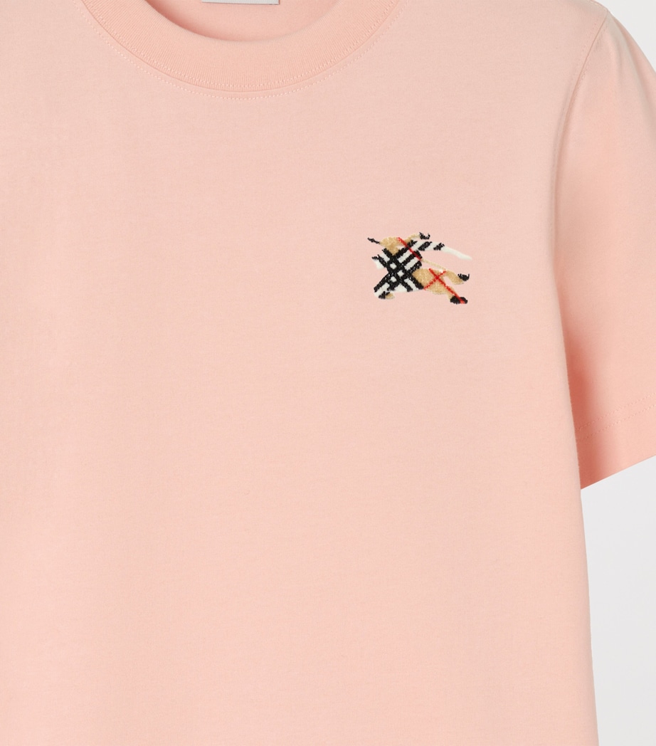 Burberry Womens Cotton EKD T-Shirt Compact Pink Image 4