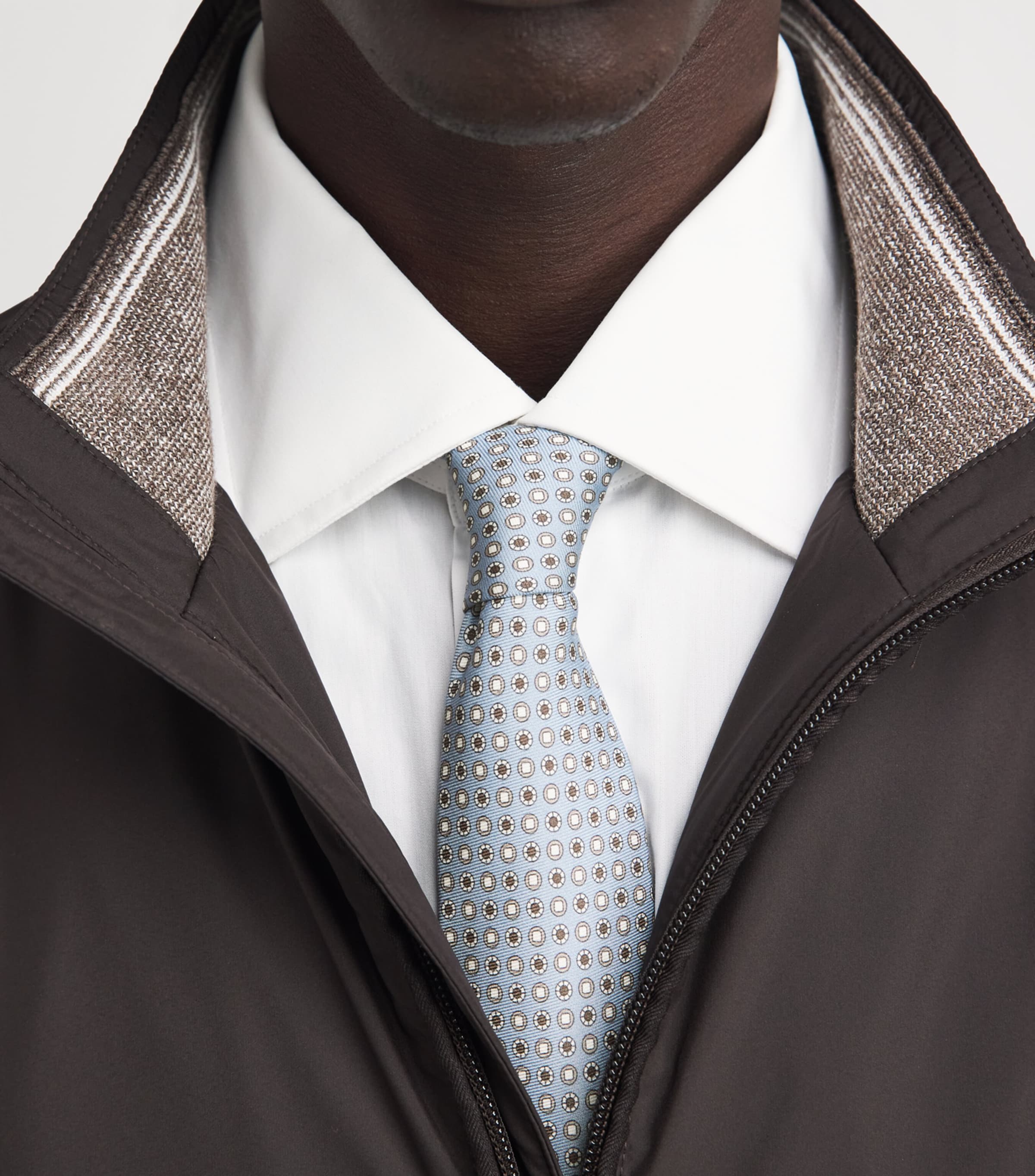 Canali Silk Medallion Print Tie Image 2