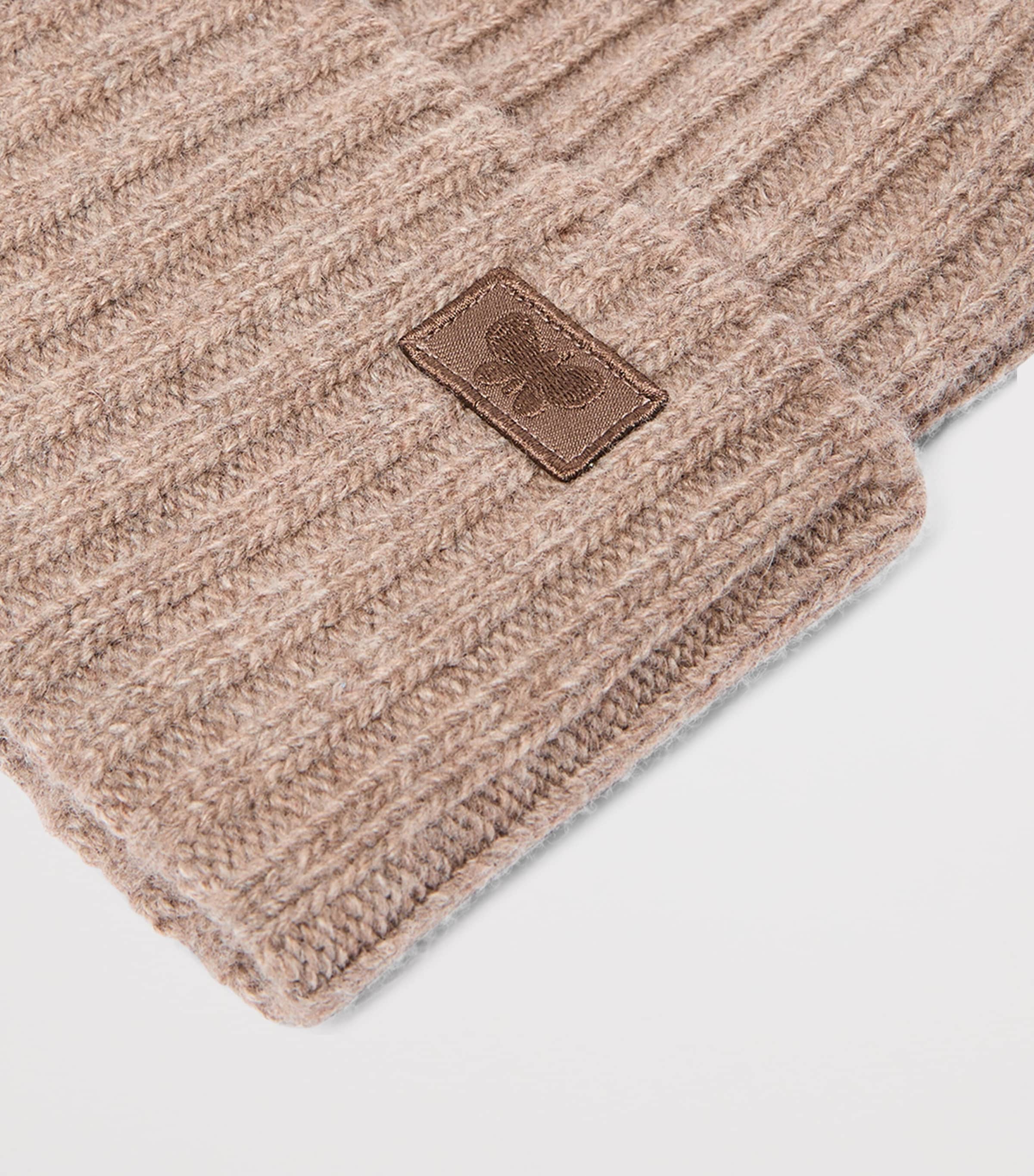 Weekend Max Mara Virgin Wool Logo Beanie Turtledove Image 3