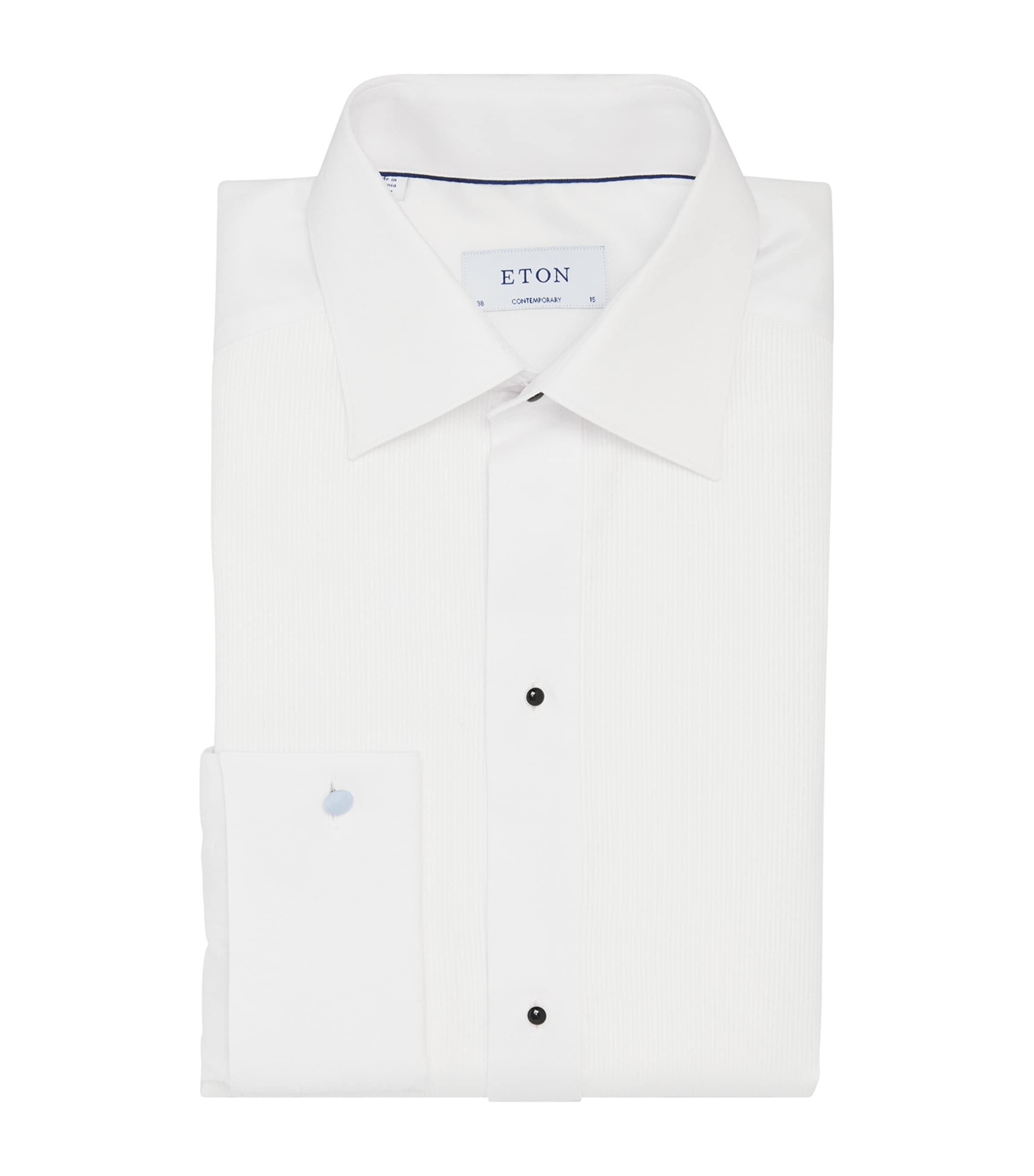 Eton Cotton Pleated Shirt In White