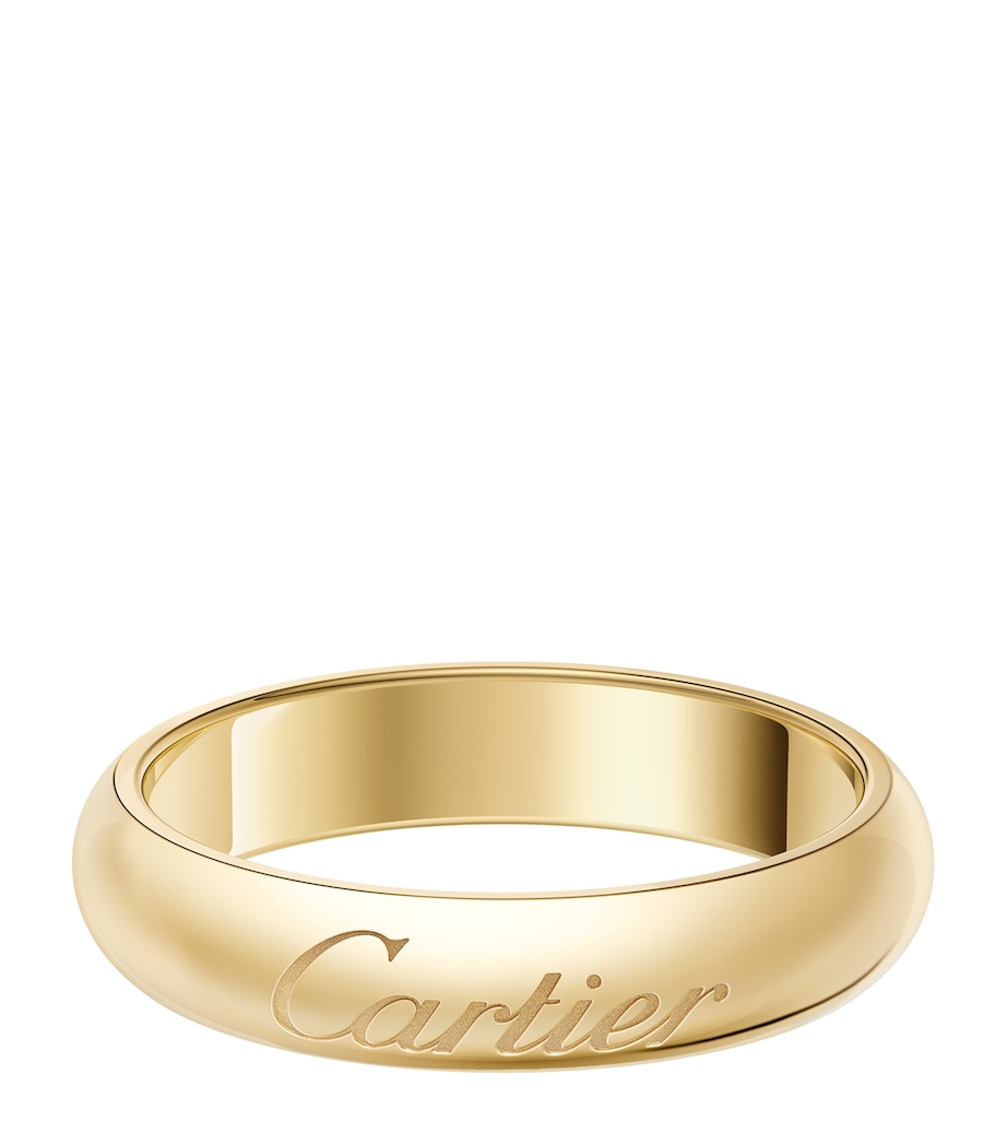 Yellow Gold C de Cartier Curved Wedding Ring YELLOW GOLD Image 1