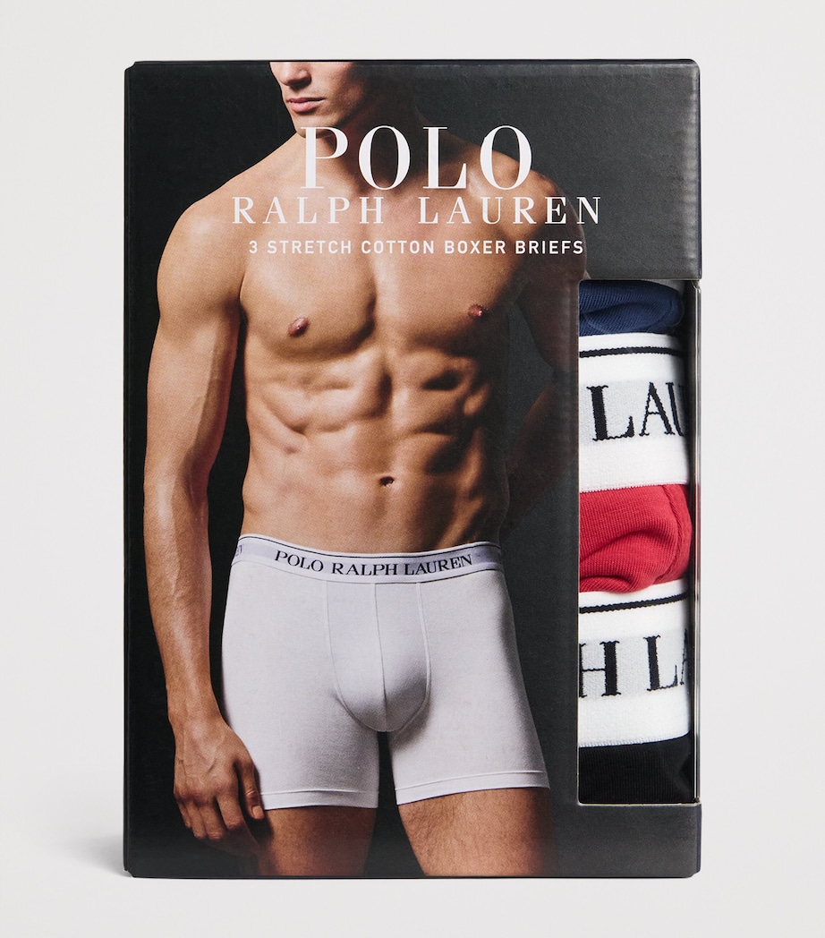 Stretch-Cotton Boxer Briefs (Pack of 3) RSTCNVYAOPP/SNRS/BLK Image 4