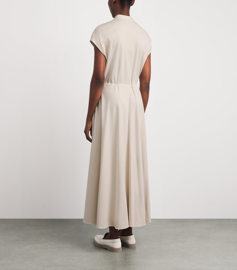 Eleventy Womens Stretch-Jersey Maxi Dress Sabbia Image 4