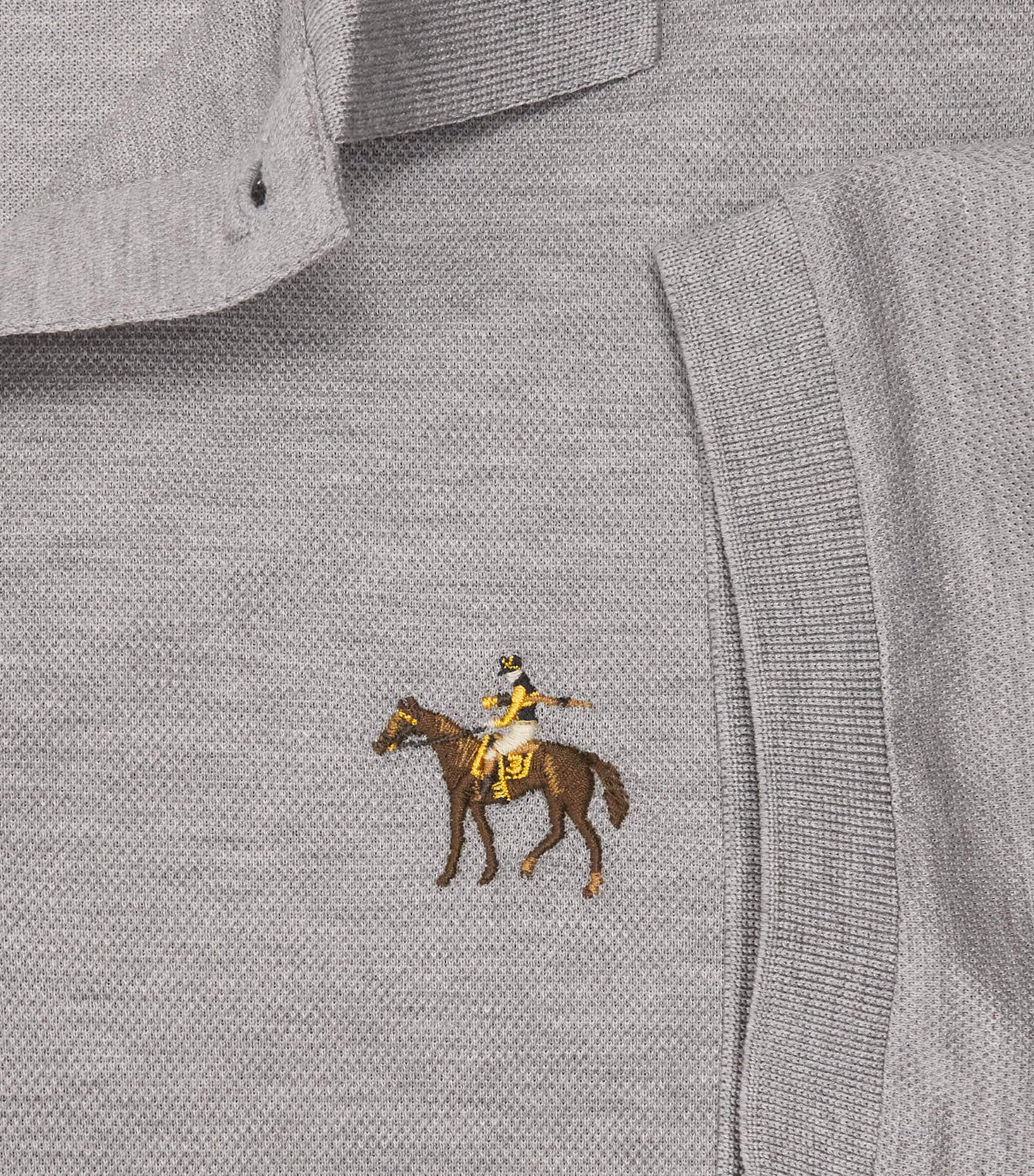 Cotton Logo Polo Shirt CLASSIC LIGHT GREY Image 5