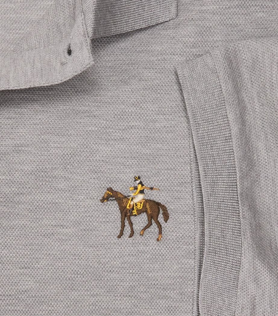 Cotton Logo Polo Shirt CLASSIC LIGHT GREY Image 5