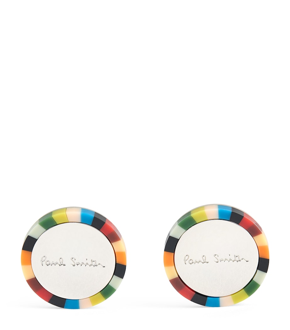 Signature Stripe Cufflinks 92_MULTI COLOURED Image 1
