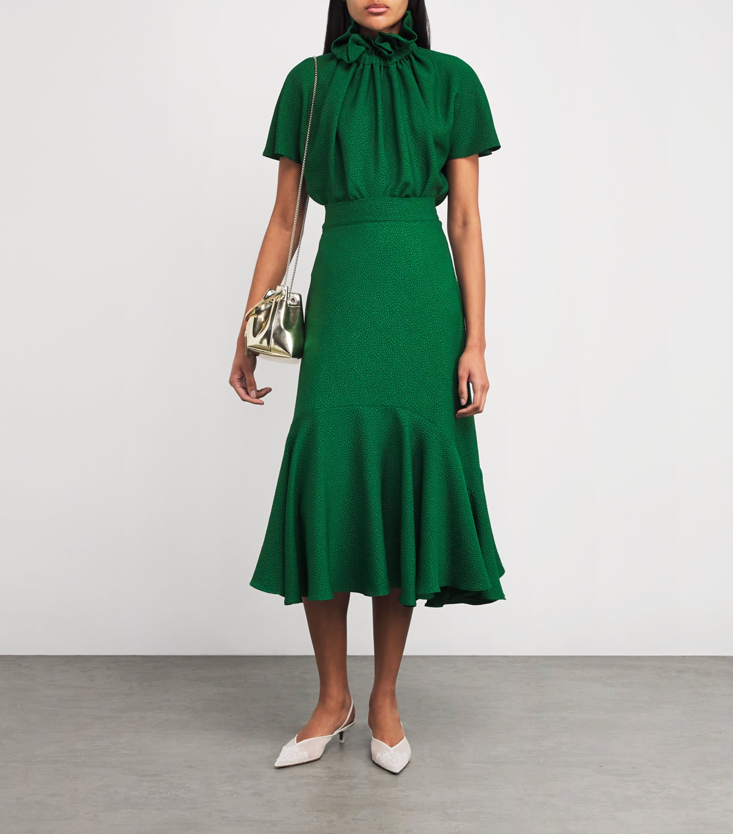 Bubble Jacquard Hannah Midi Skirt BOT Image 2