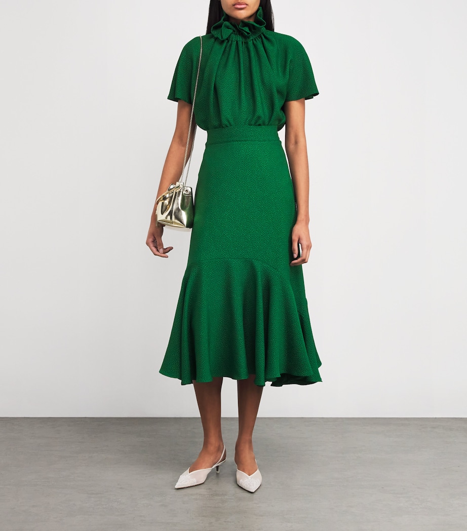 Bubble Jacquard Hannah Midi Skirt BOT Image 2