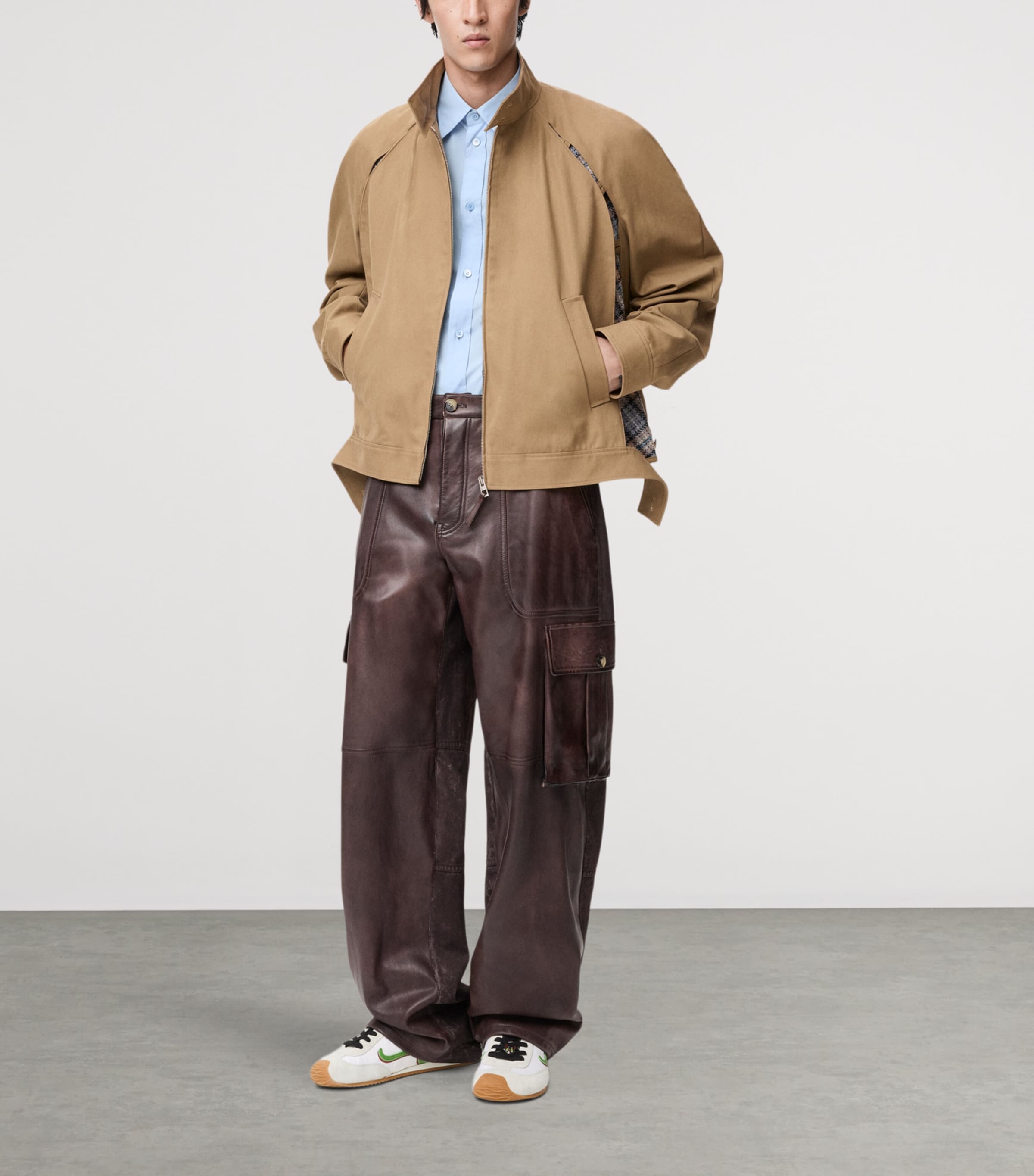 Wool-Cotton-Blend Jacket BEIGE Image 2